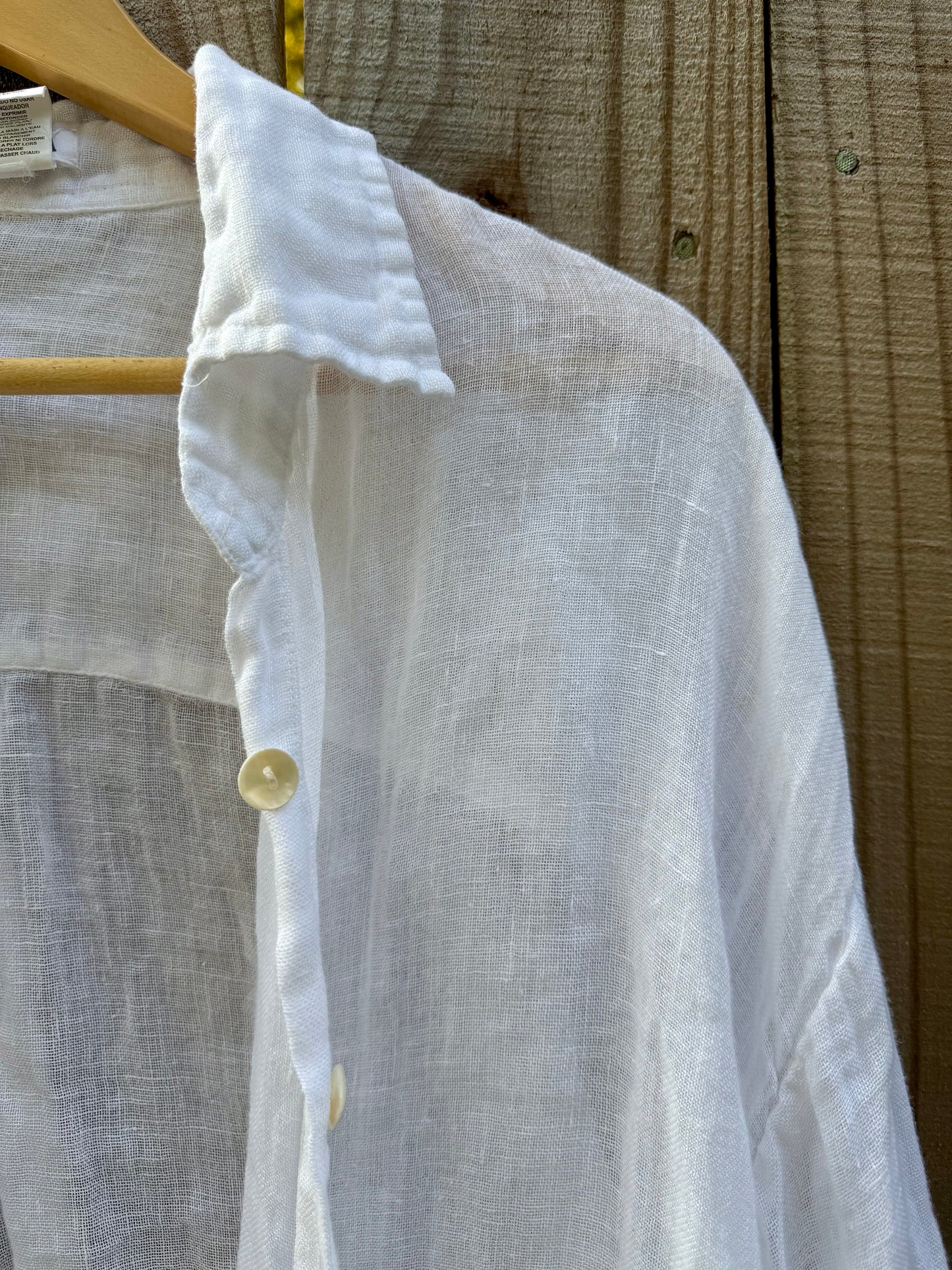 Vitamin A Oversized Linen Button-Down
