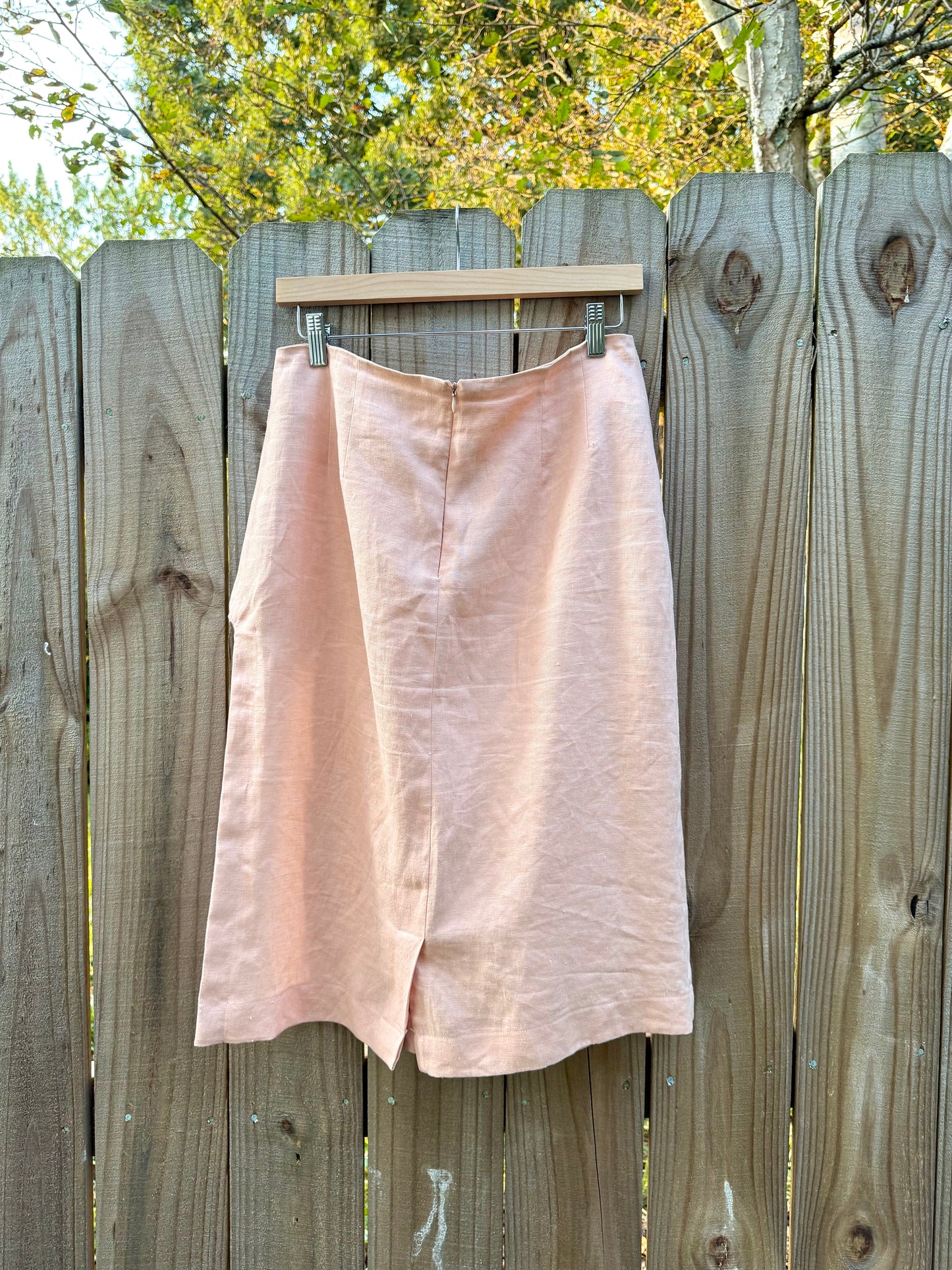 Sunday Honey Original Design — Linen High-Slit Skirt