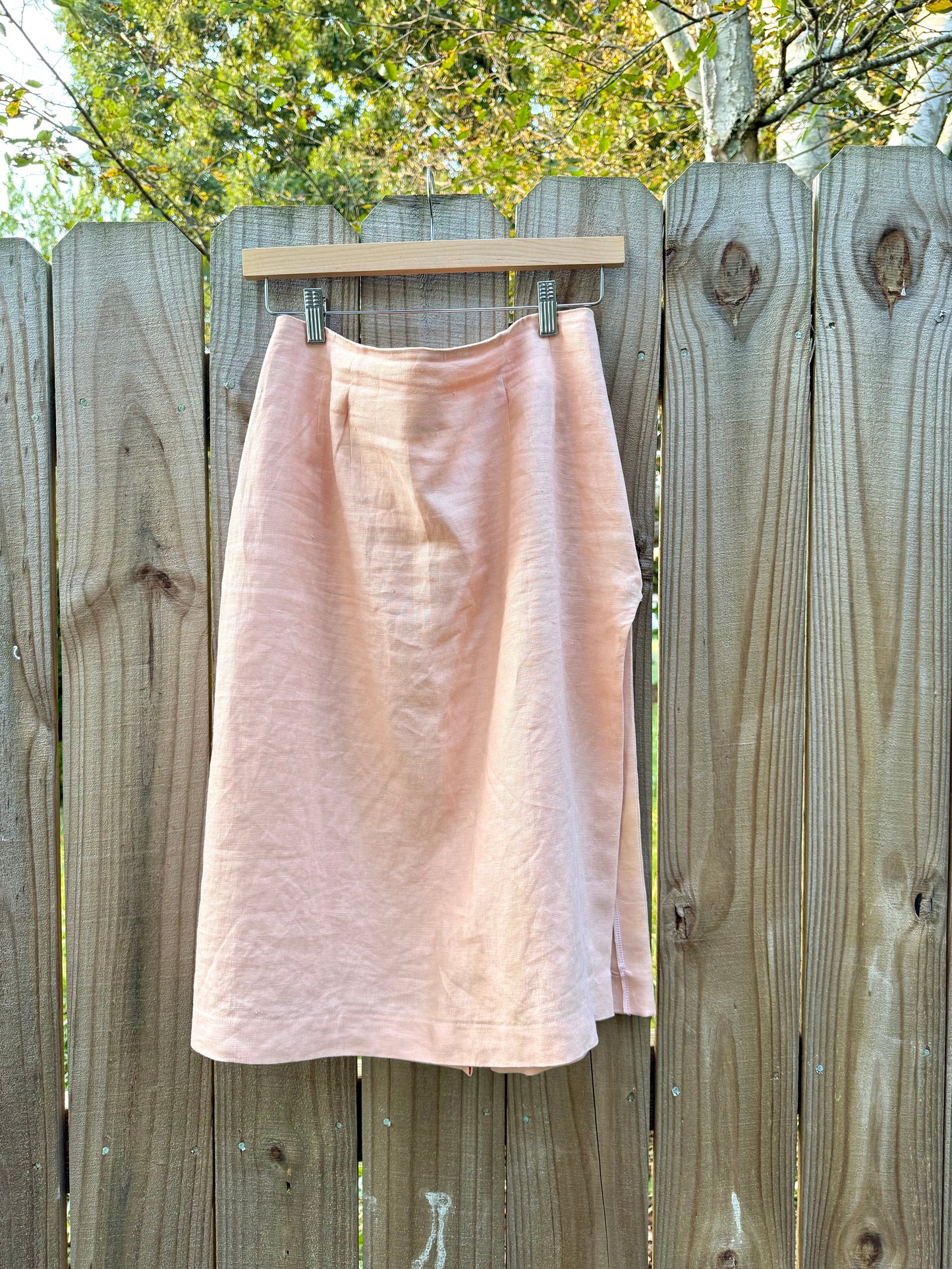 Sunday Honey Original Design — Linen High-Slit Skirt