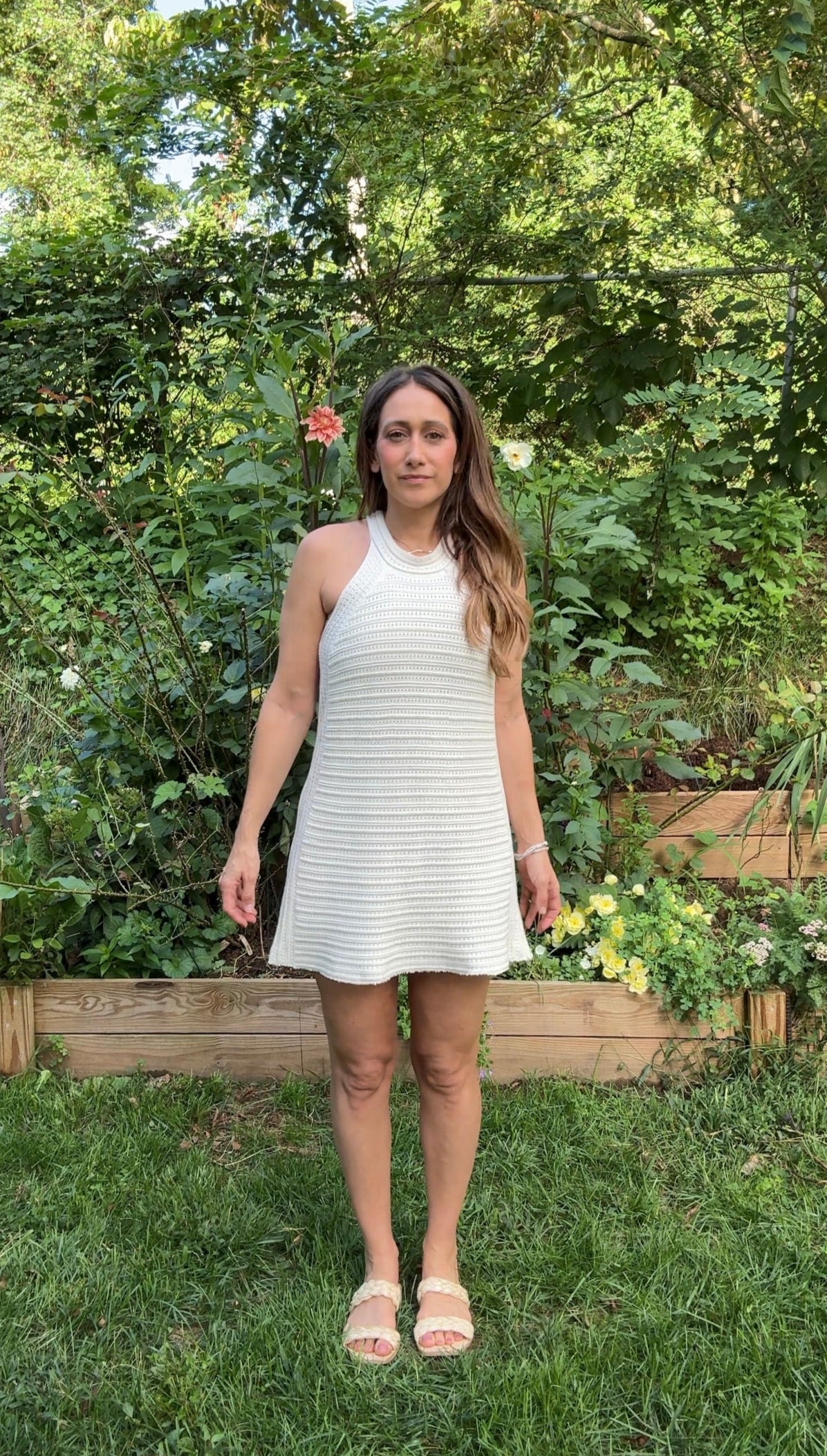 SUNDAY HONEY ORIGINAL — REWORKED COTTON KNIT MINI DRESS