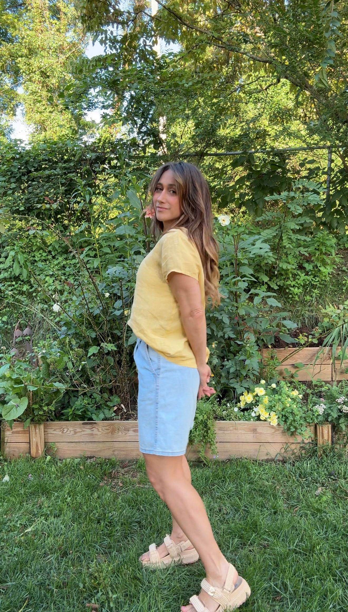 Golden Hour Linen Top