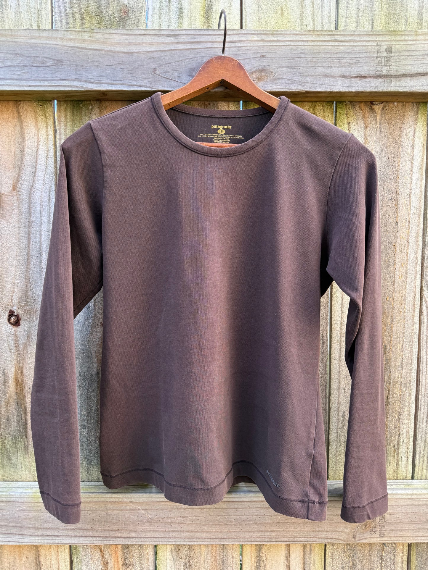 Patagonia Long Sleeve Organic Cotton Tee – Espresso Brown