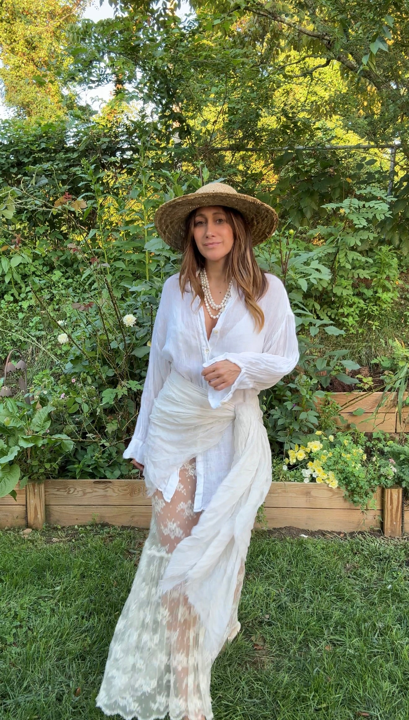 Vitamin A Oversized Linen Button-Down
