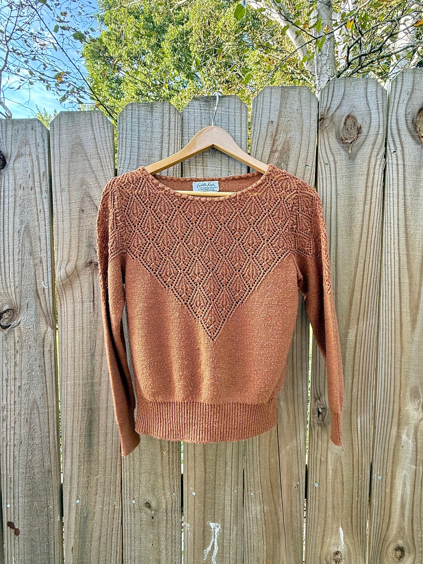 Vintage Cinnamon Knit Sweater