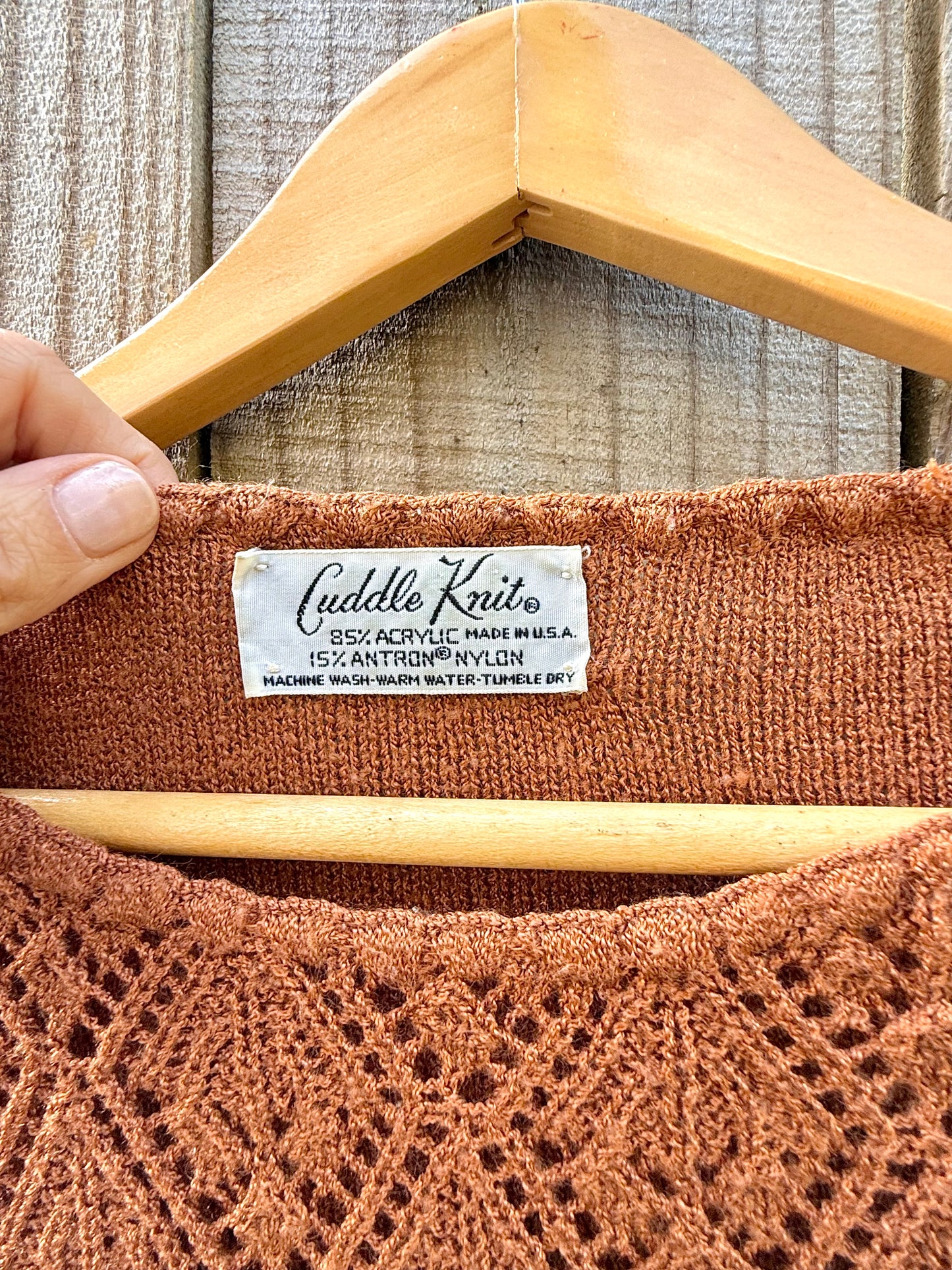 Vintage Cinnamon Knit Sweater