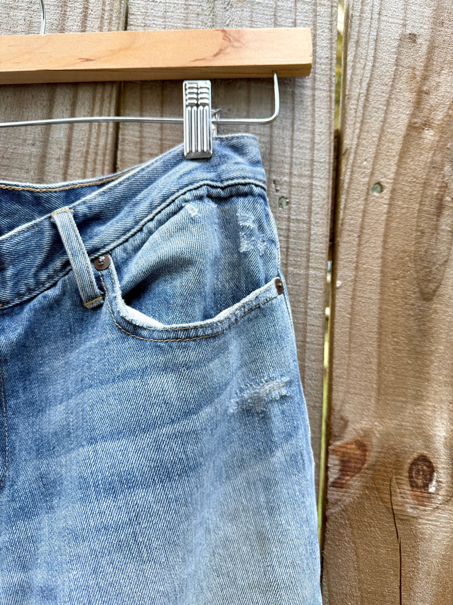 ABLE ‘The Slouch’ Distressed Denim