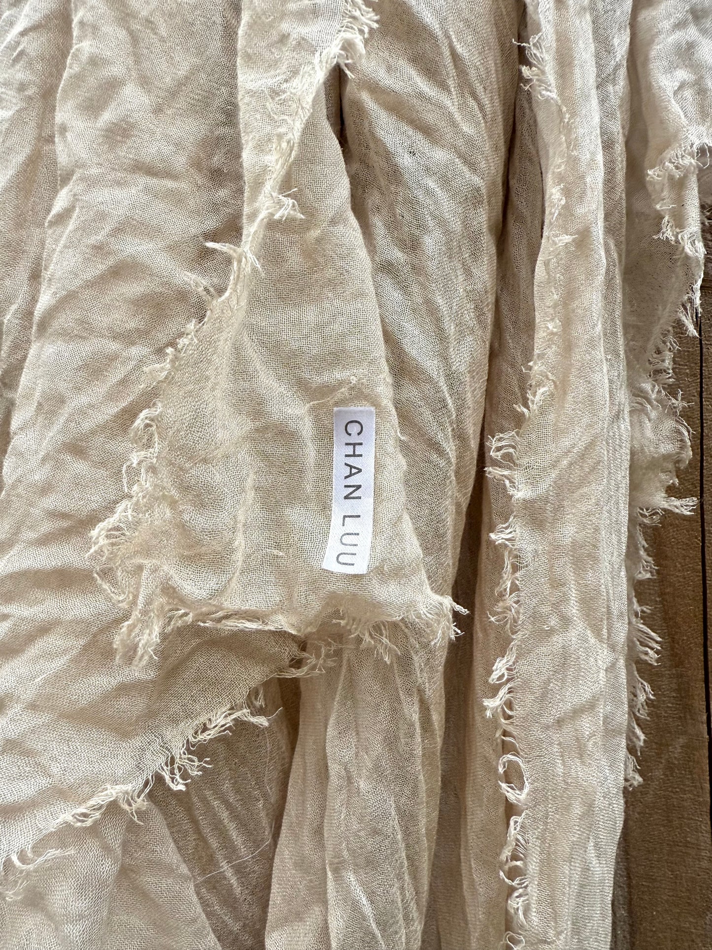 Chan Luu Cashmere + Silk Scarf (Stone)