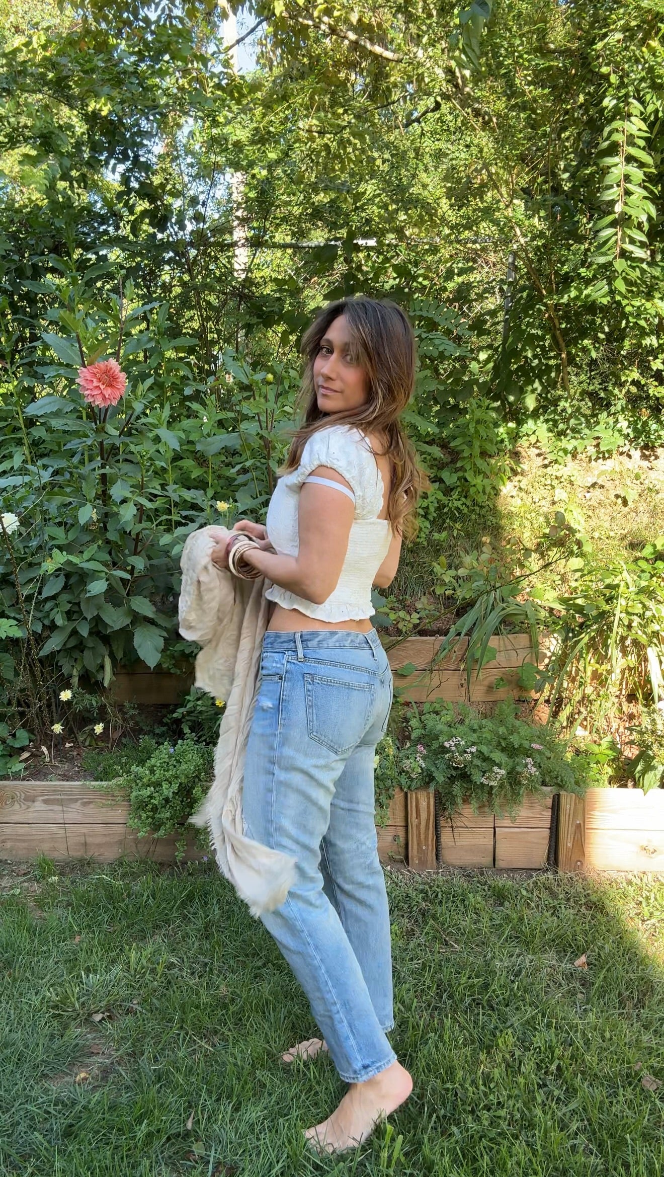 ABLE ‘The Slouch’ Distressed Denim