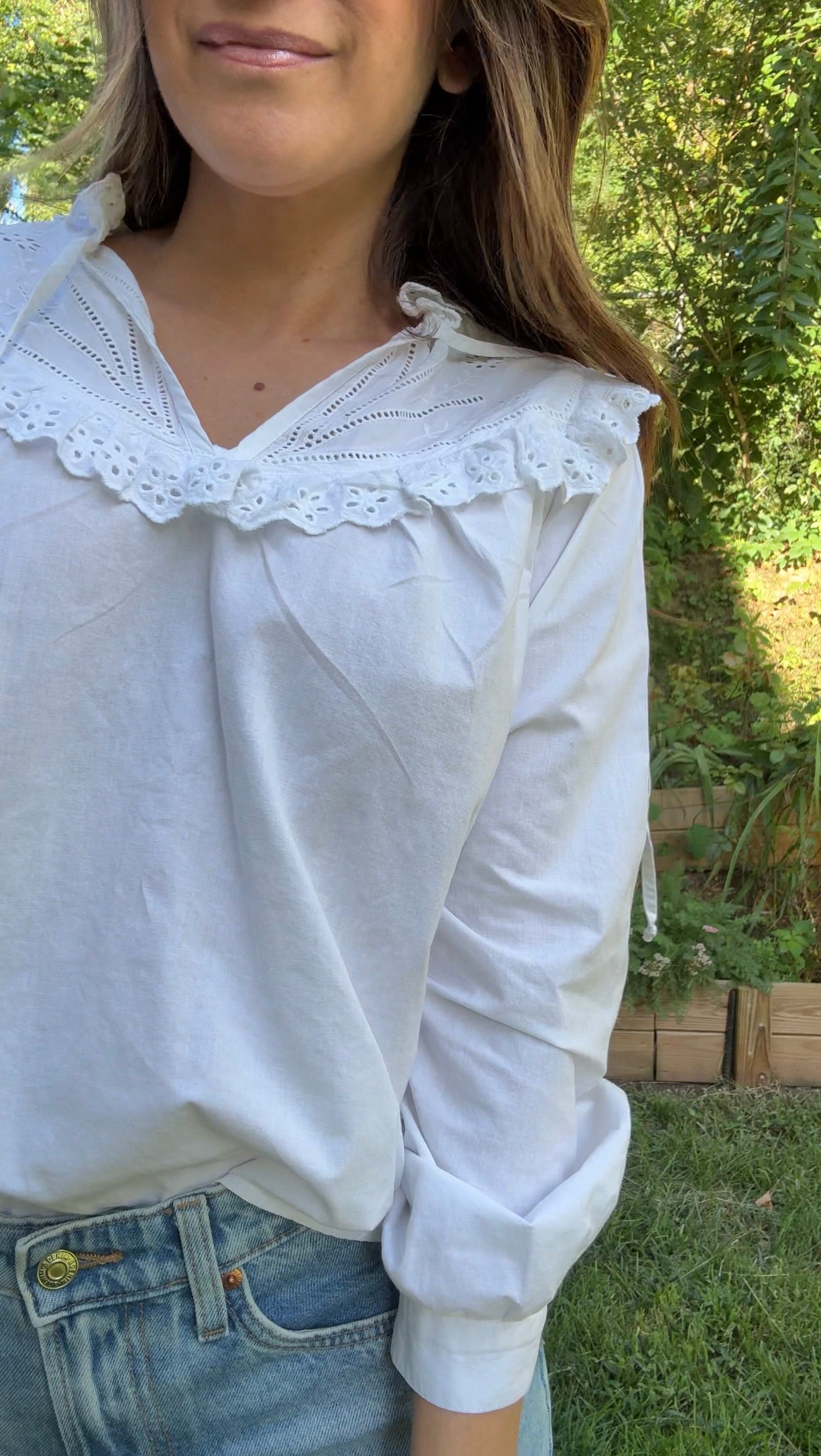 Rouje Paris Embroidered Blouse