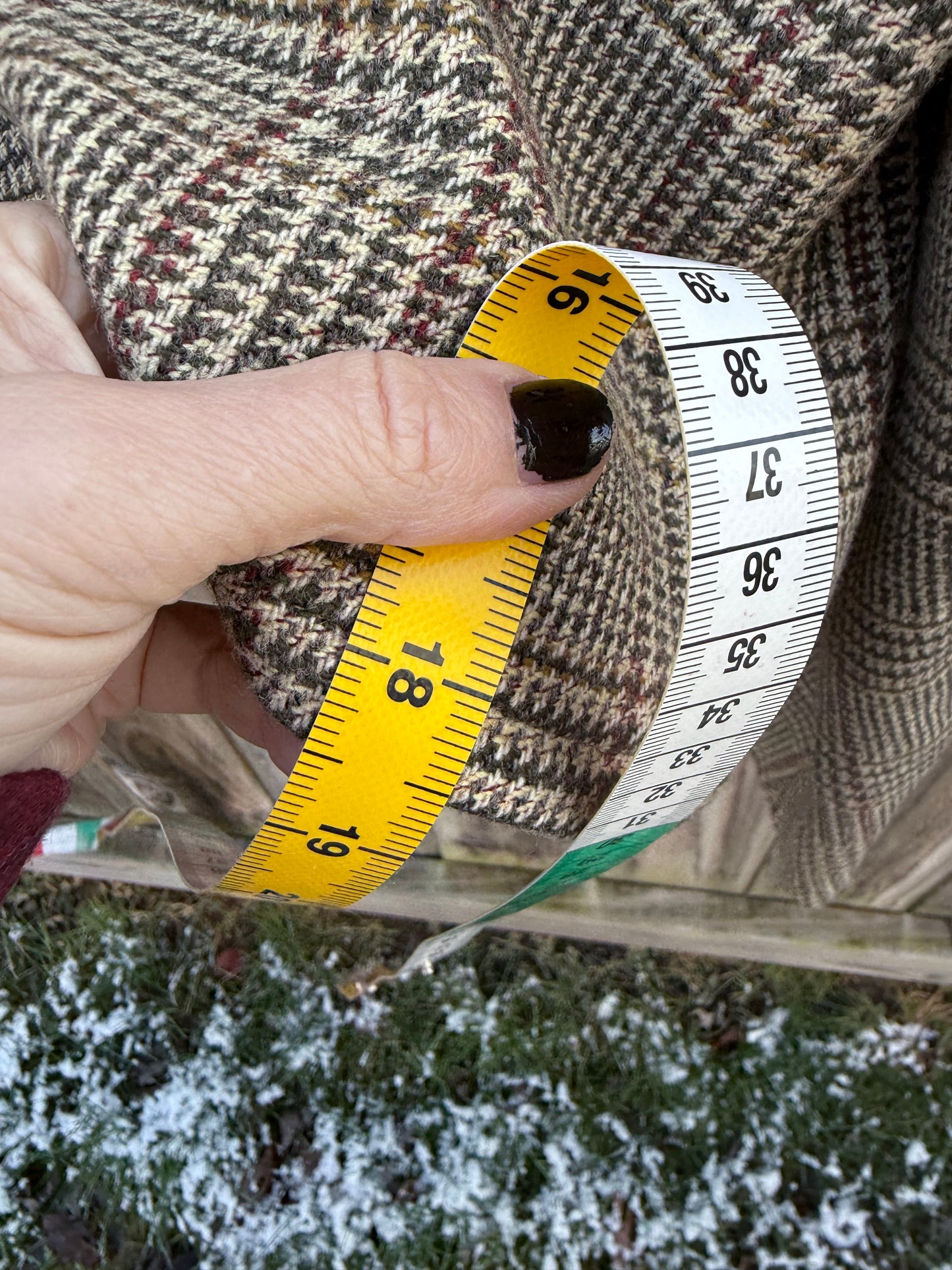 Vintage Ungaro Cropped Plaid Wool Jacket with Leopard Collar