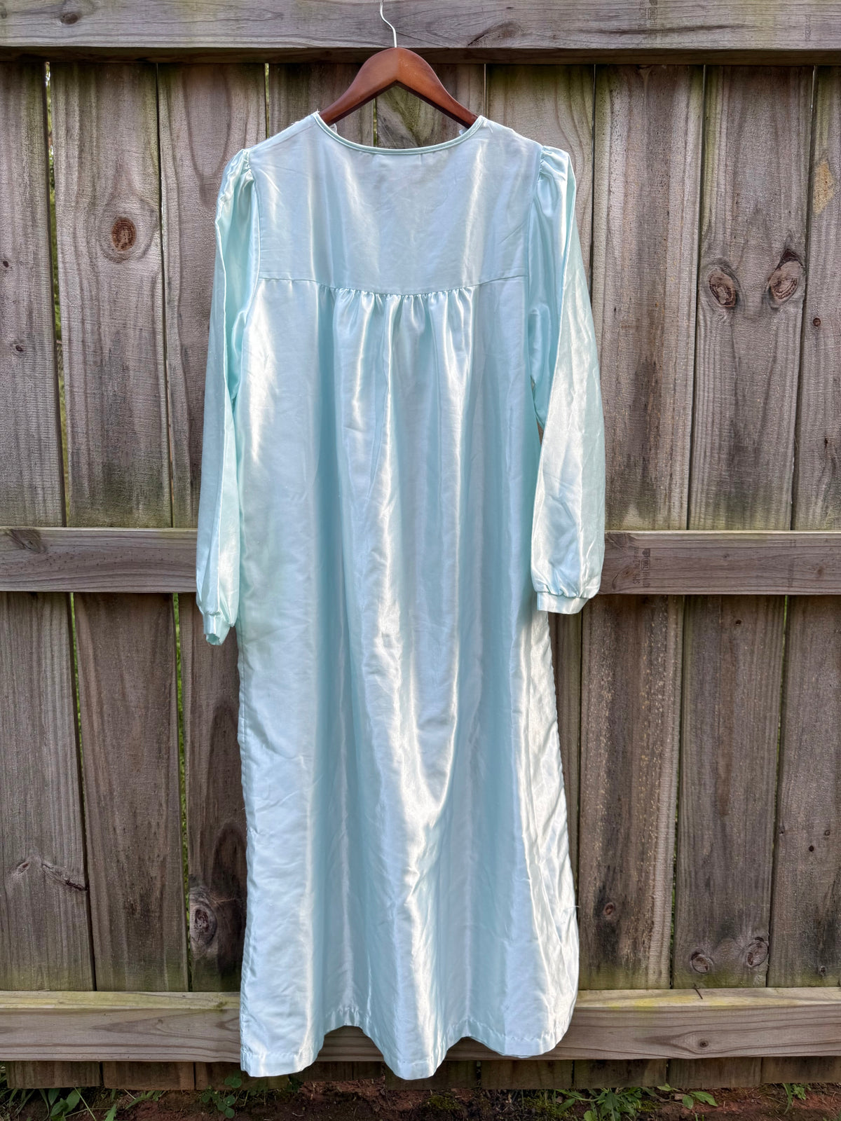 Vintage 90s Fundamentals Embroidered Satin Nightgown