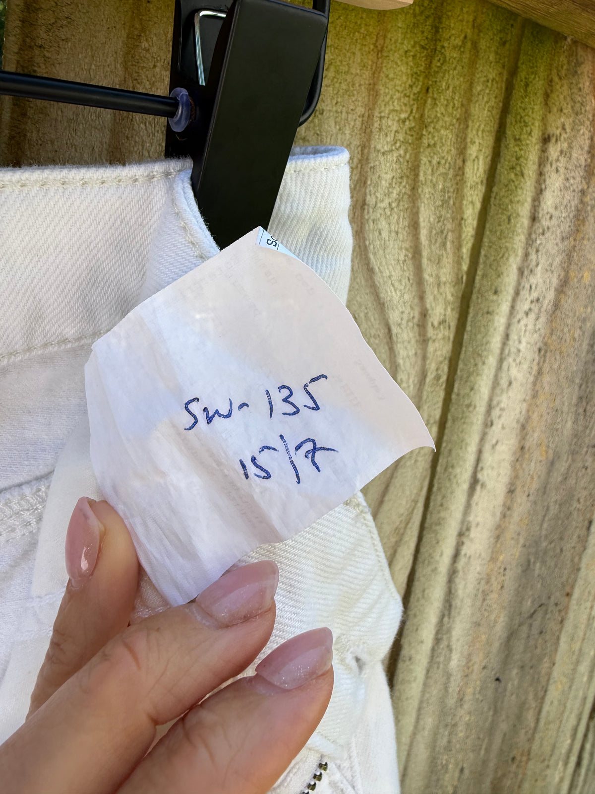 Lee Workwear Sample White Carpenter Mini Skirt
