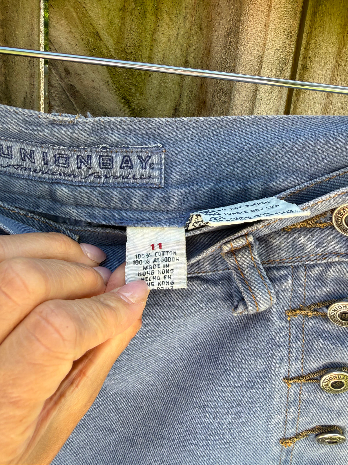 Vintage Y2K Denim Skort | Button Front Micro Mini