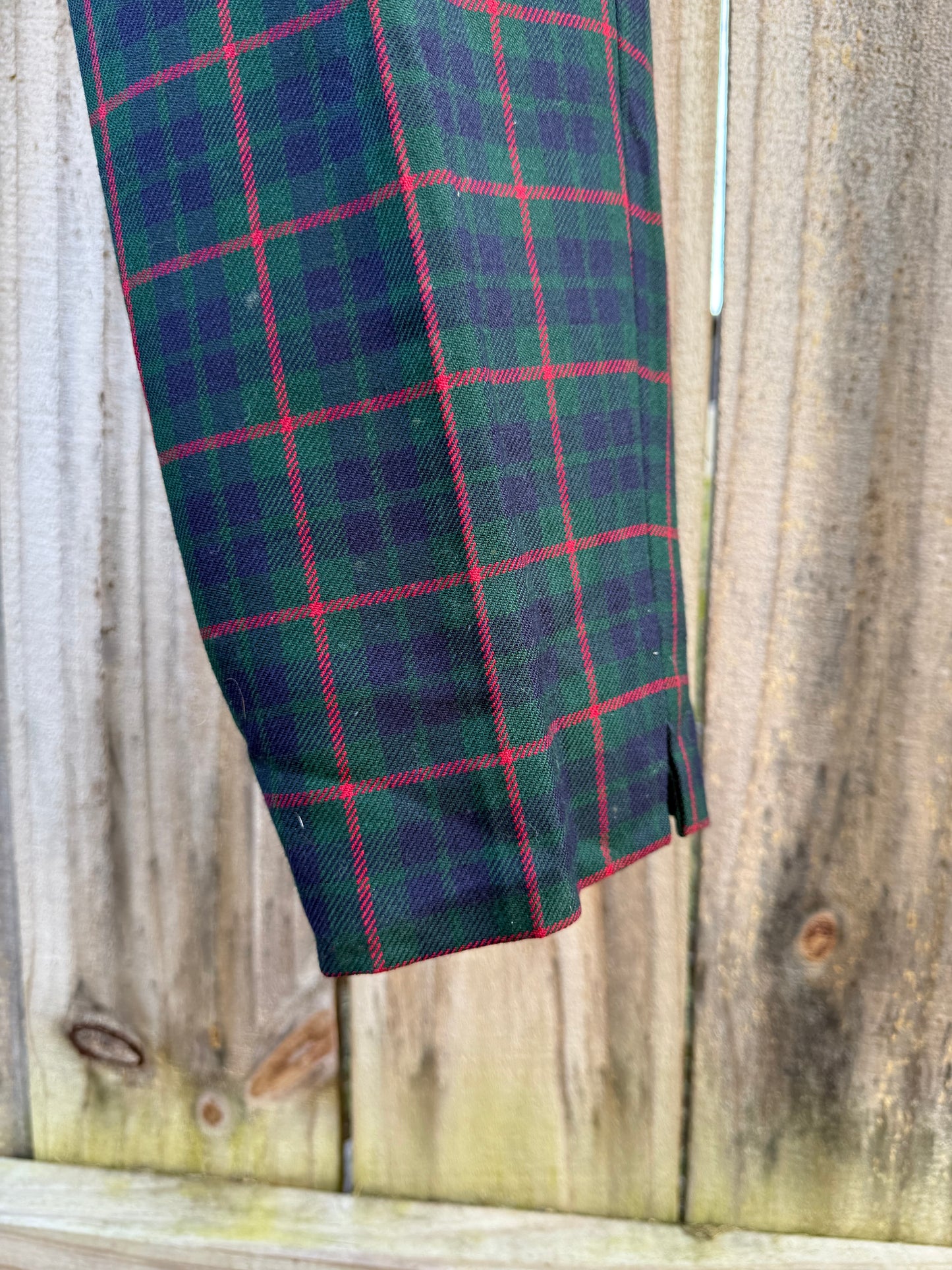 Vintage Pendleton Green Tartan Wool Trouser Pants
