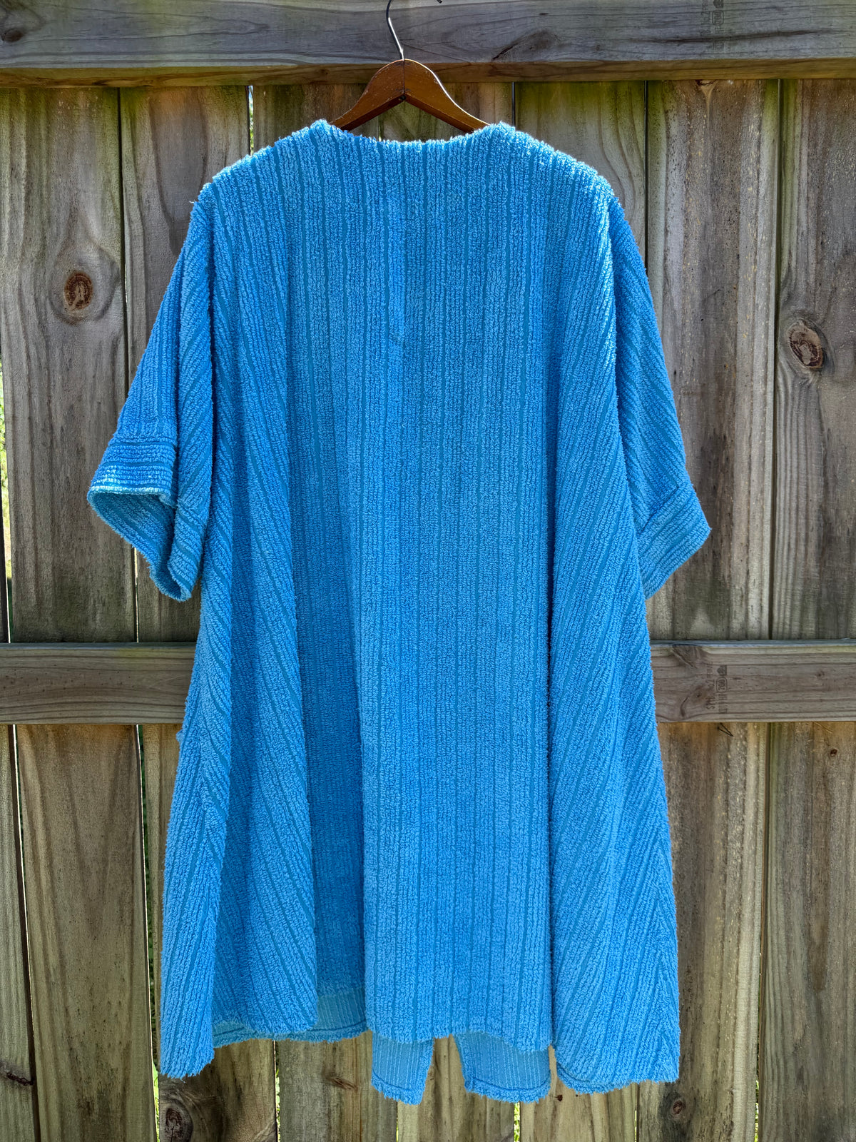 Vintage Adonna Turquoise Terry Zip-Up Cover-Up