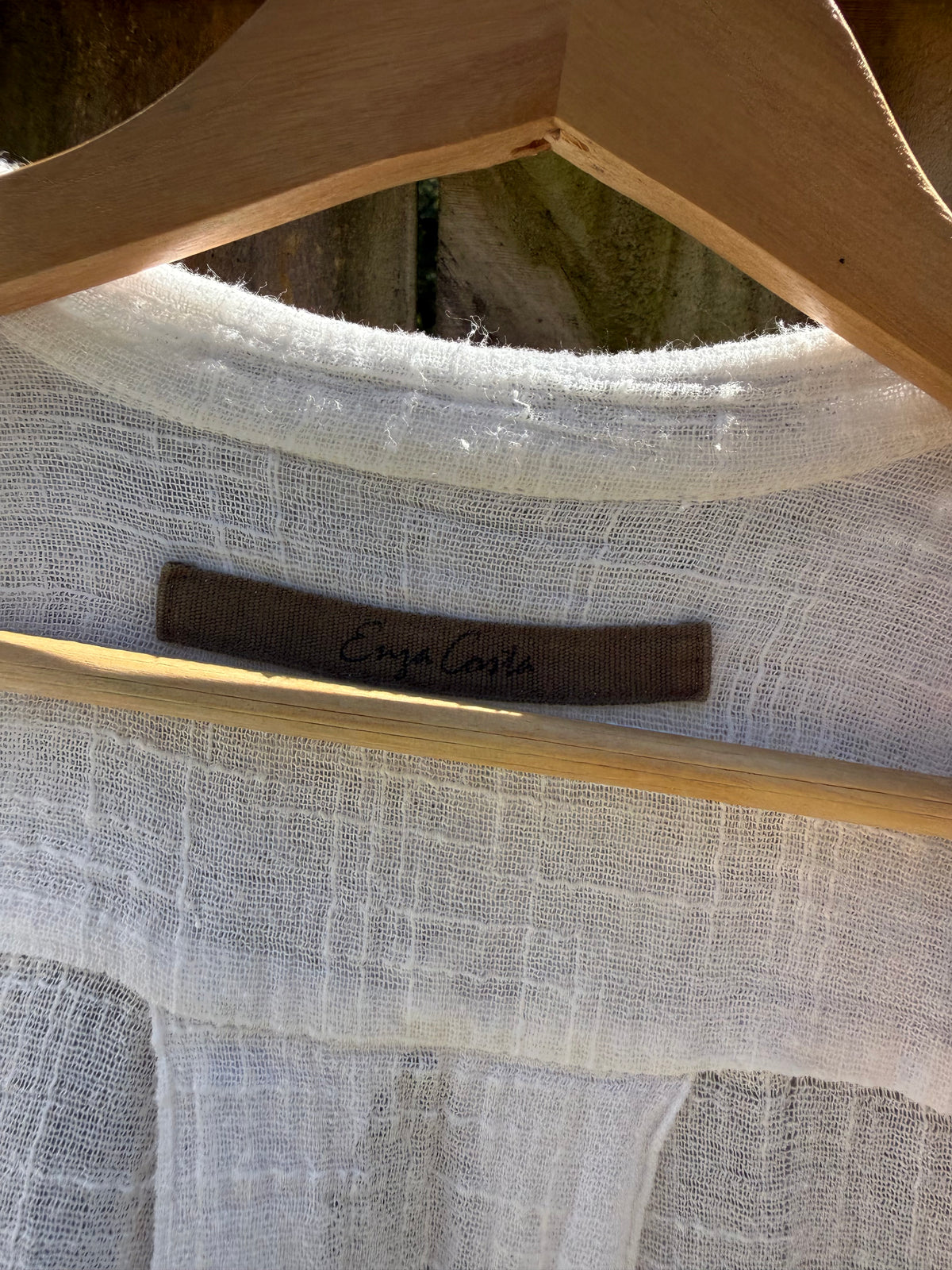 Enyce Sheer Cotton Gauze Duster White Coastal Resort Layer