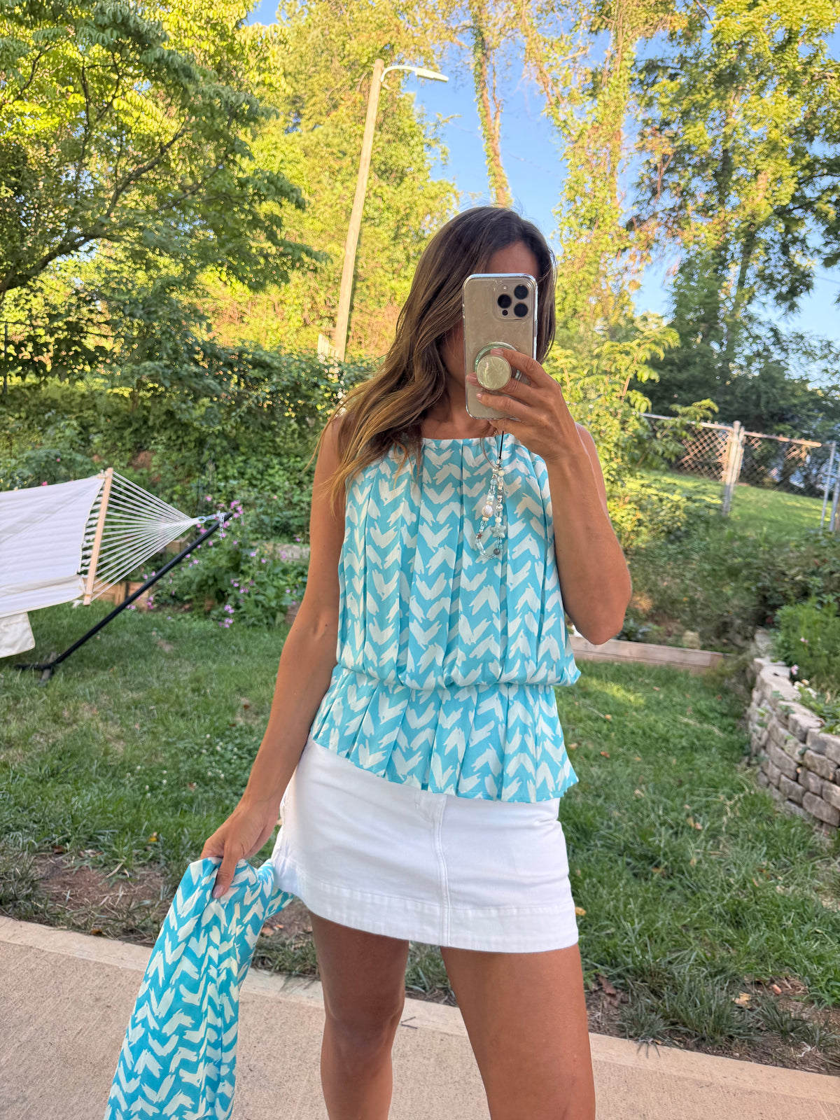 Doncaster 100% Silk Scarf Blouse — $52