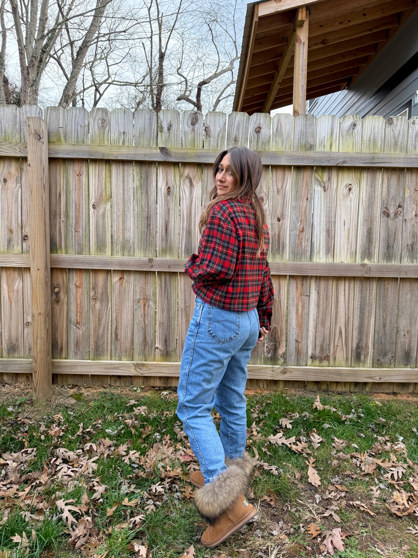 Reworked Vintage Tartan Wool Top — Sunday Honey Original