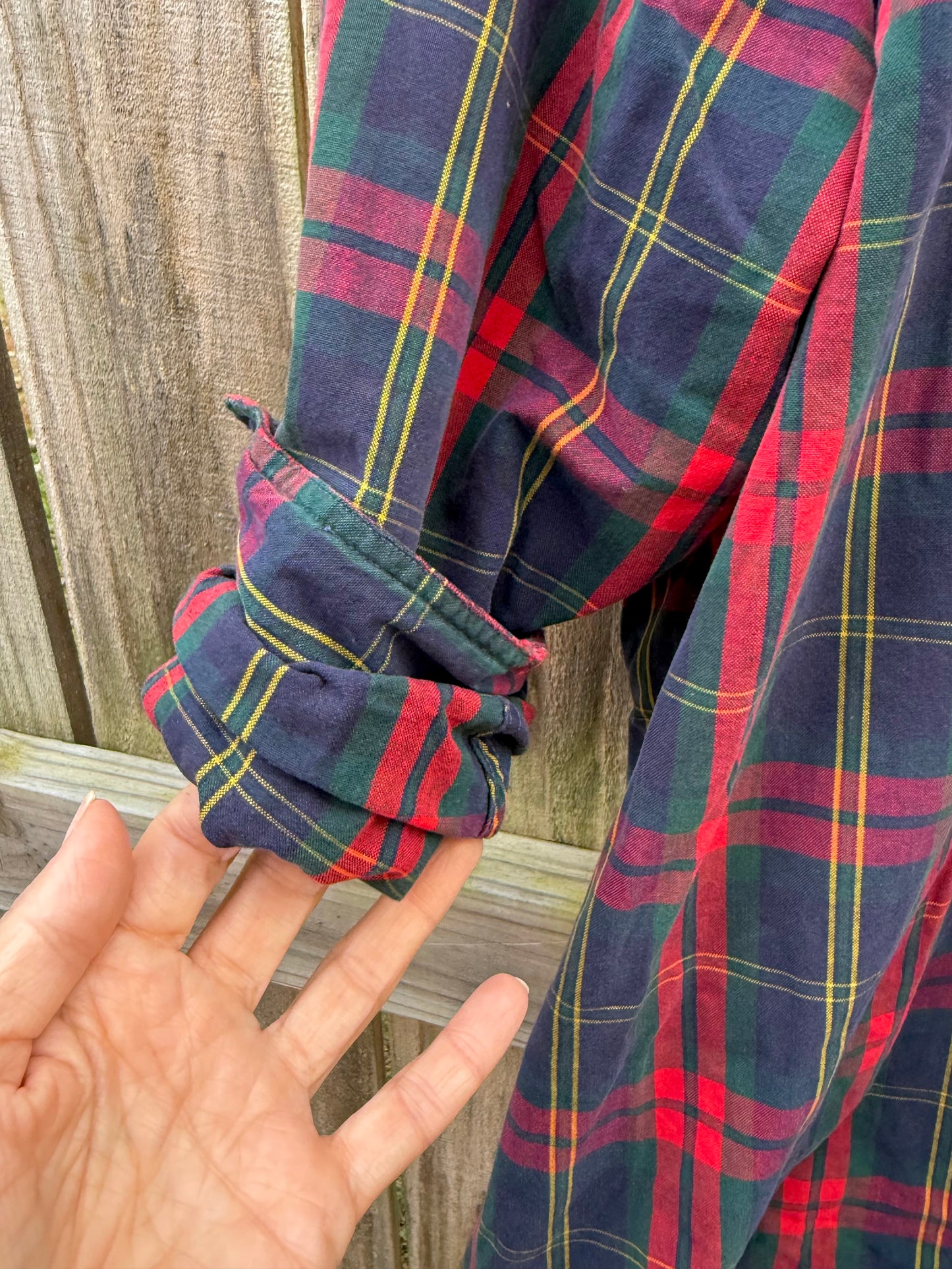 Vintage Made-in-USA Tartan Button-Down (Oversized Fit)