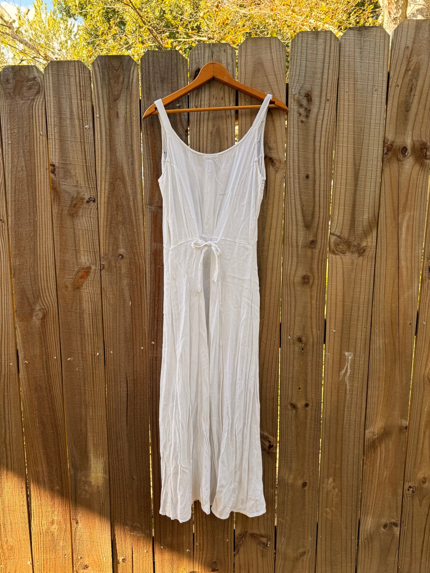 Y2K Coastal Cowboy White Embroidered Maxi Dress