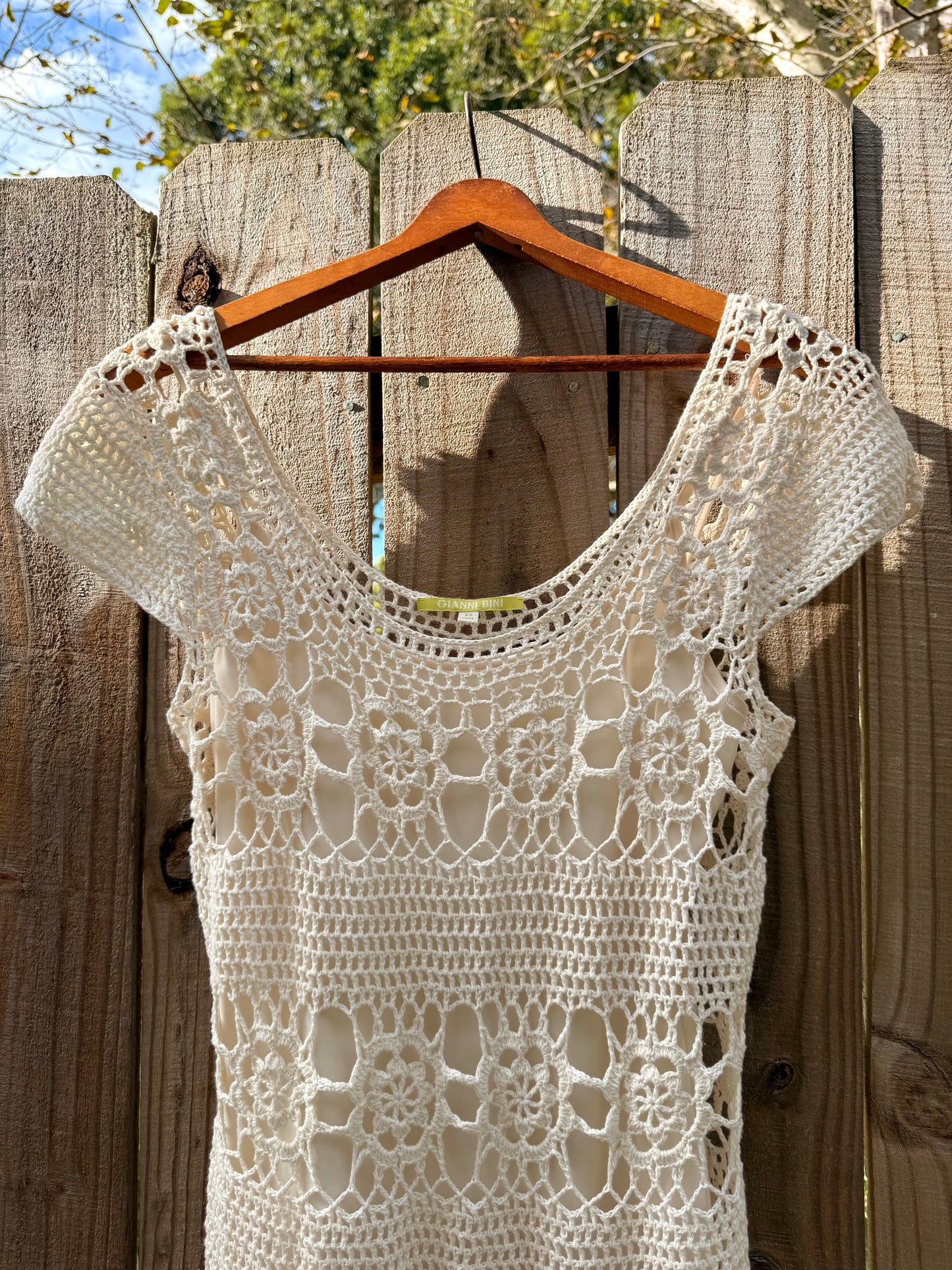 Vintage Crochet Mini Dress – Coastal Cowboy / Festival Energy