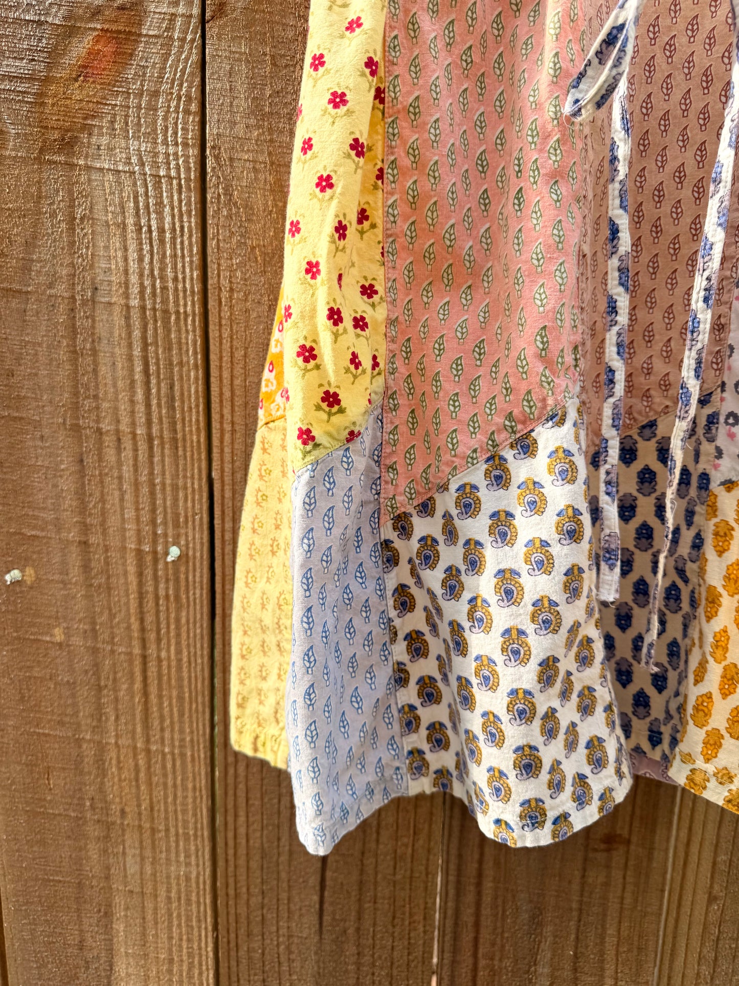 Vintage Patchwork Mini Dress – Sacred Threads 90s/2000s