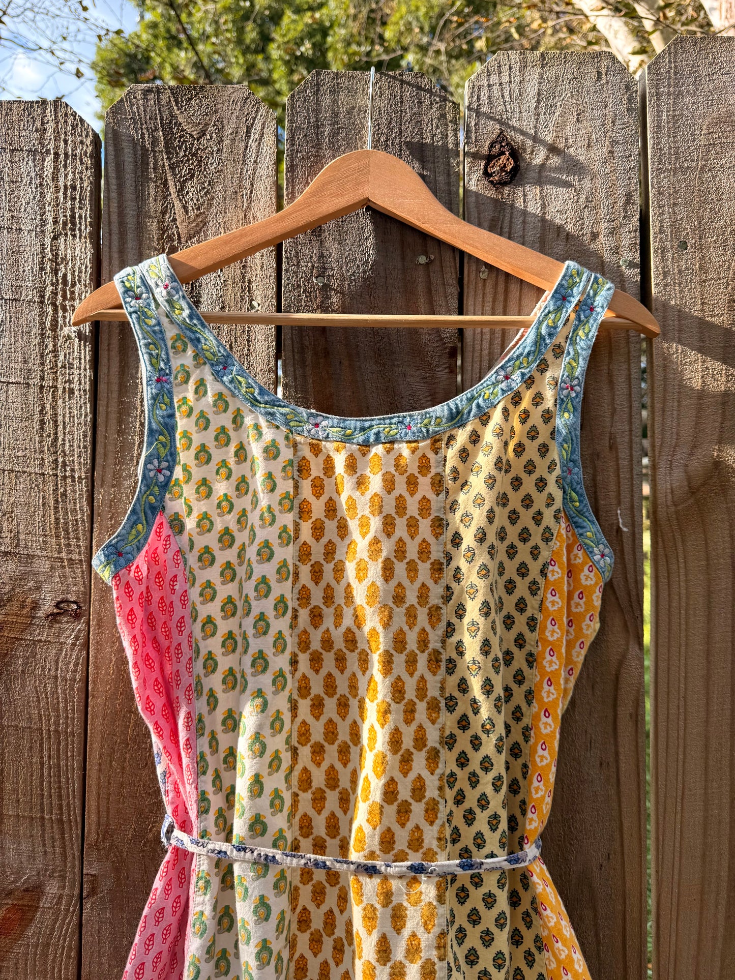 Vintage Patchwork Mini Dress – Sacred Threads 90s/2000s