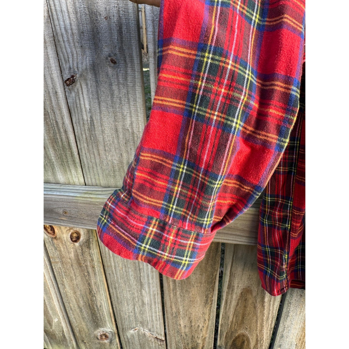 Vintage L.L. Bean Red Tartan Flannel / Made in USA / Classic Plaid Shirt