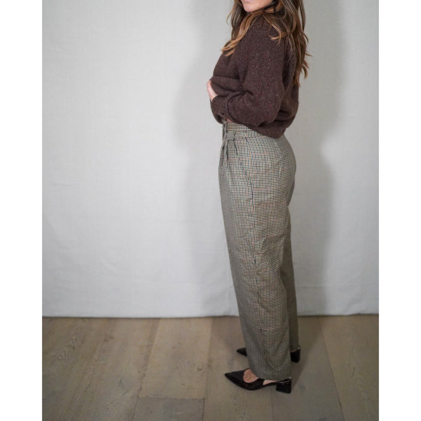Vintage Rafaella Wool Check Trousers