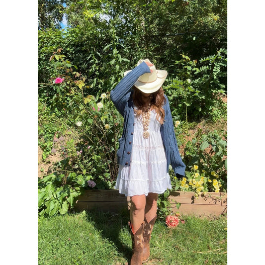 White Eyelet Sundress — Coastal Cowboy / 2000s Y2K