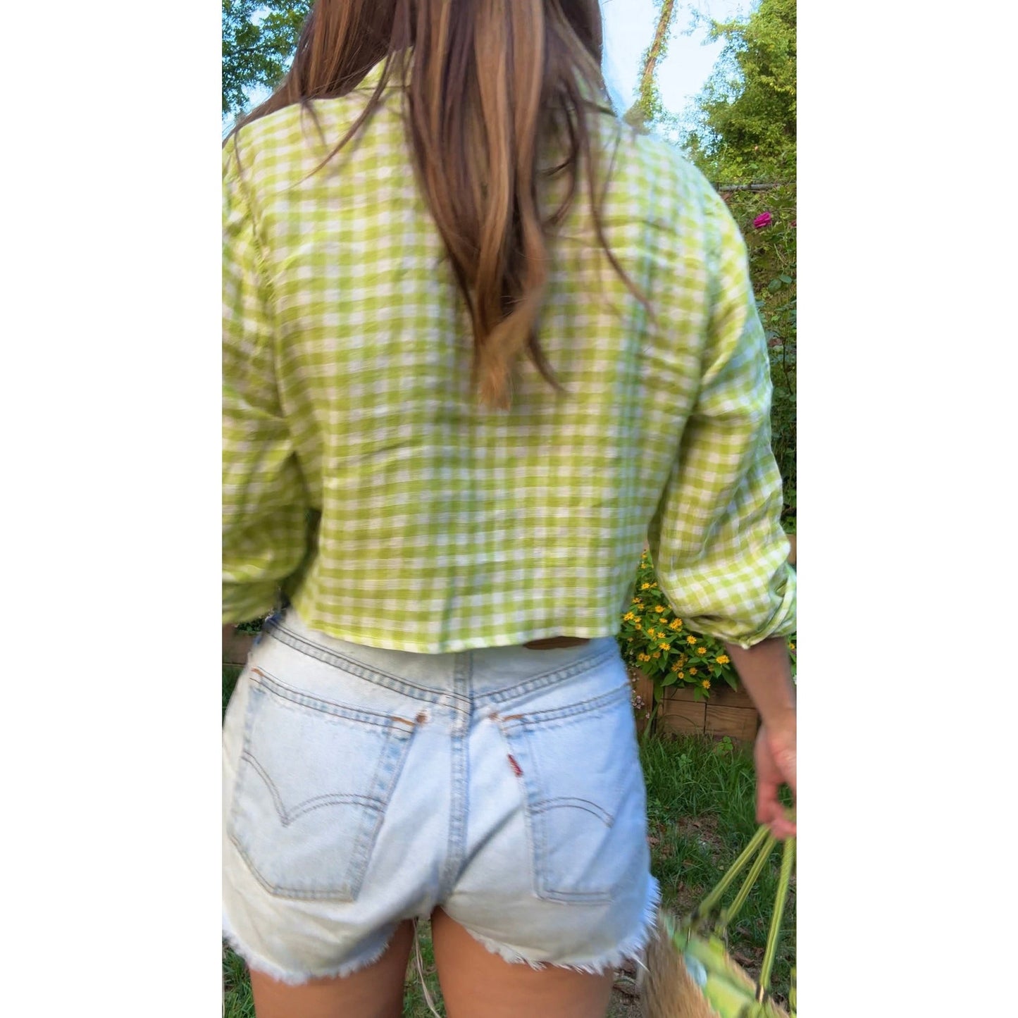 Sunday Honey Original Linen Gingham Top