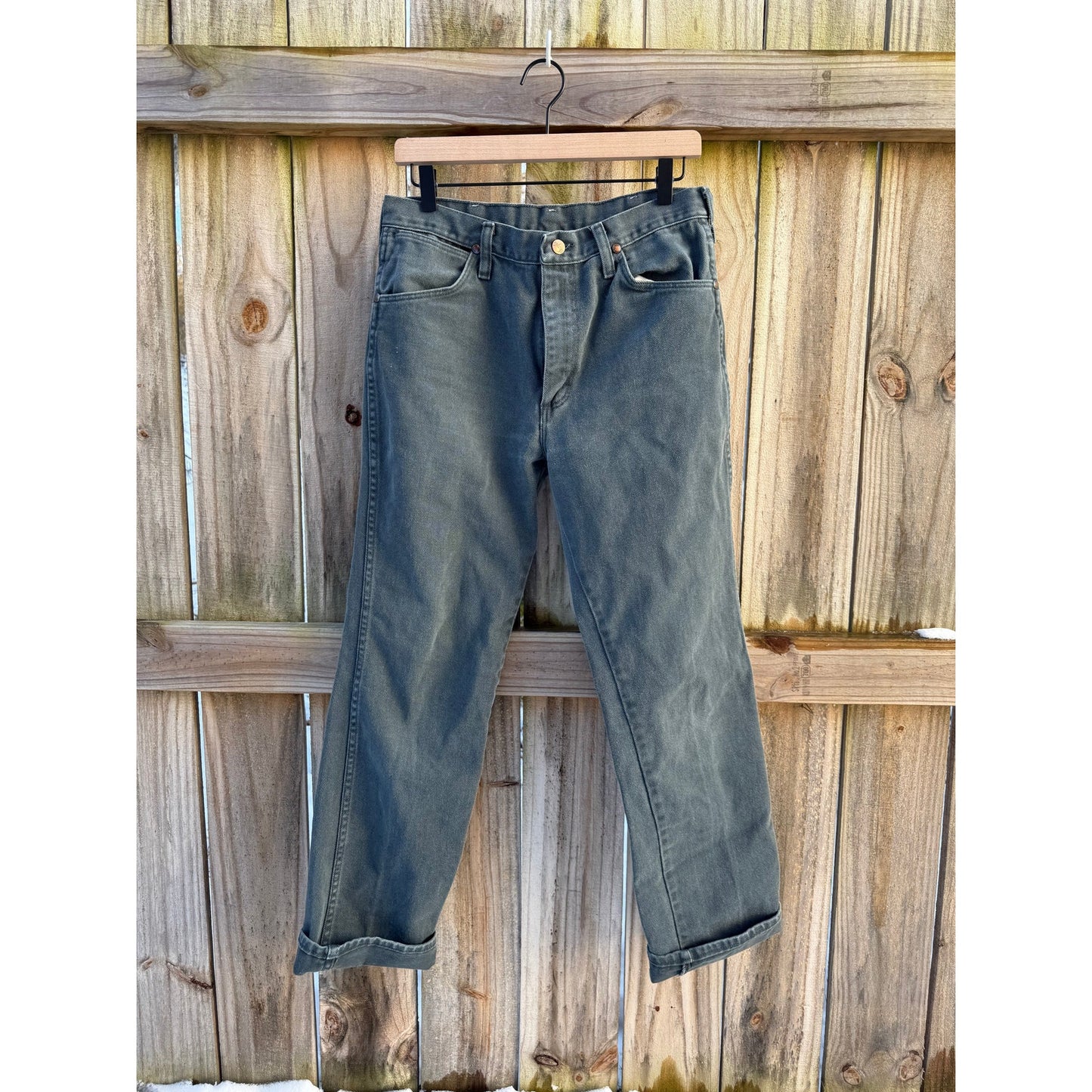 Wrangler Workwear Denim Slate Blue Canvas