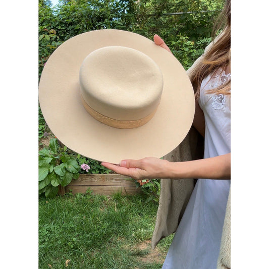 Lack of Color Ziggy Wide Brim Hat – Cream Wool Felt