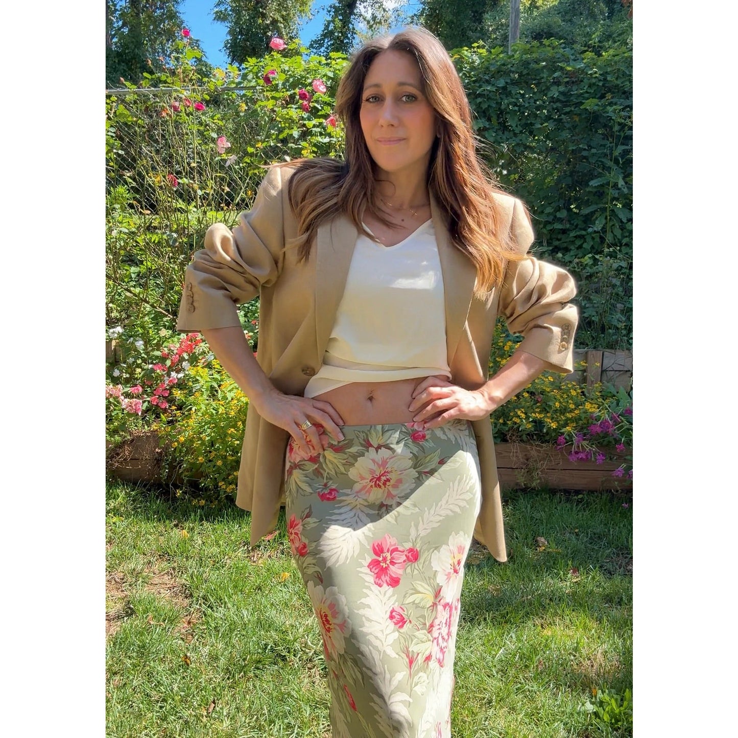 Slouchy Linen Borrowed Menswear Blazer