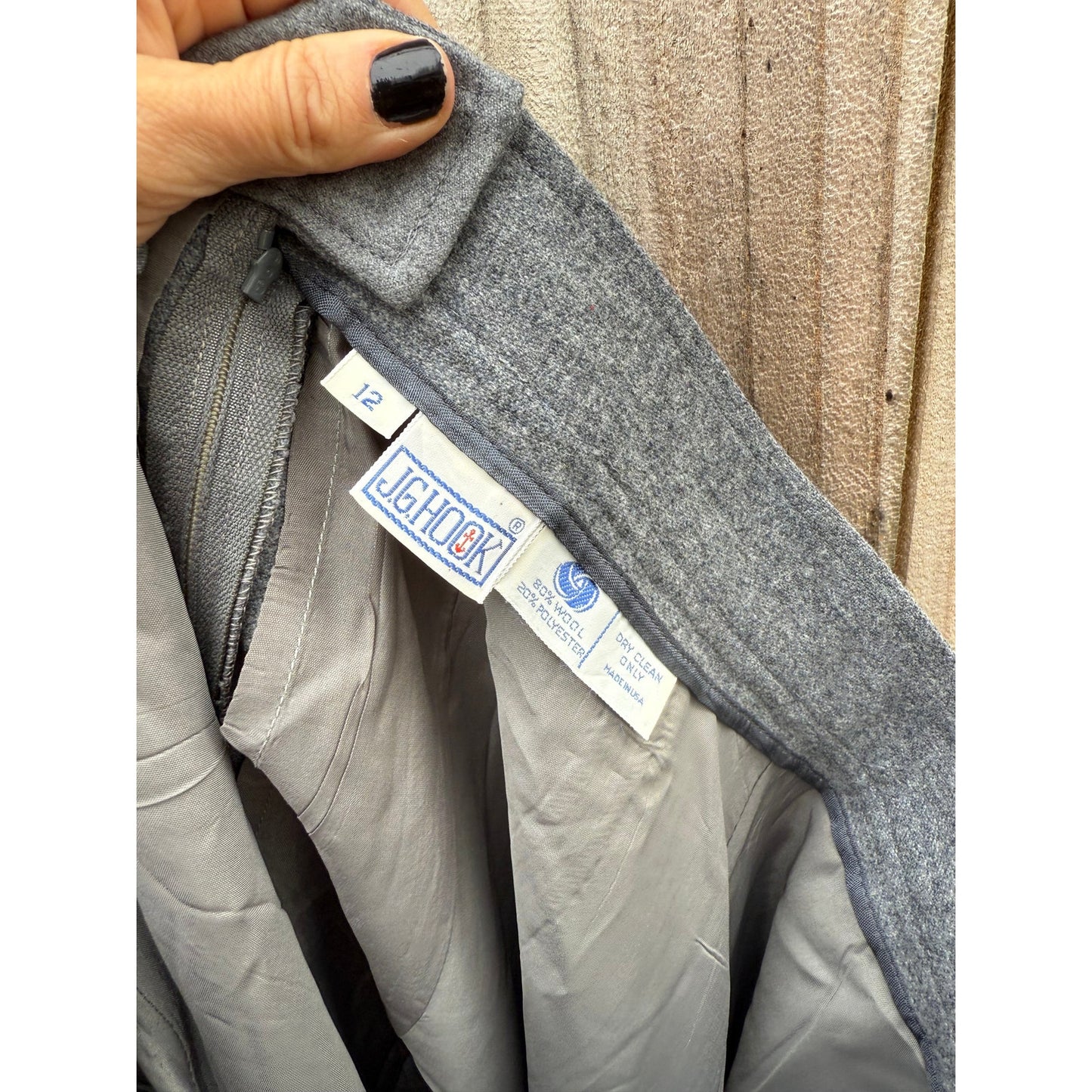 Vintage Ghooki Wool A-Line Midi Skirt