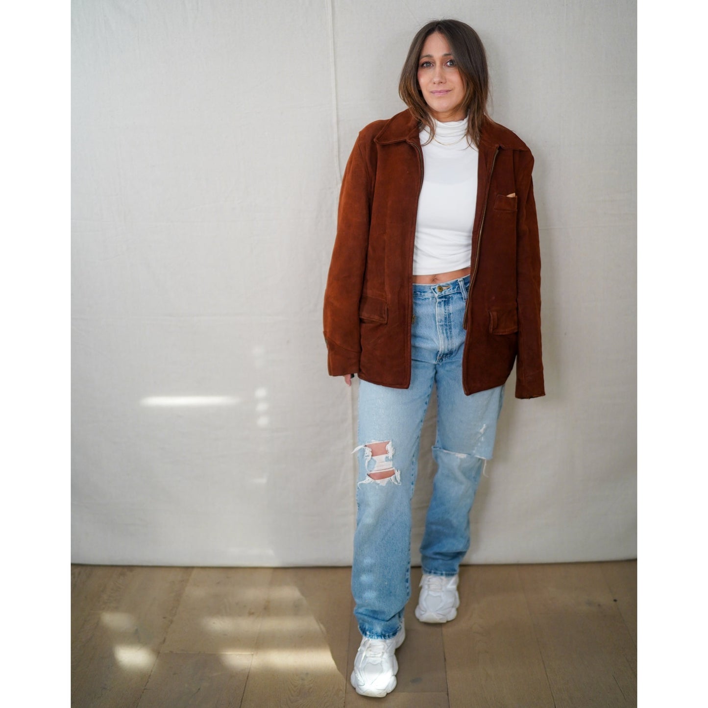Vintage Golden Fleece Tobacco Suede Jacket