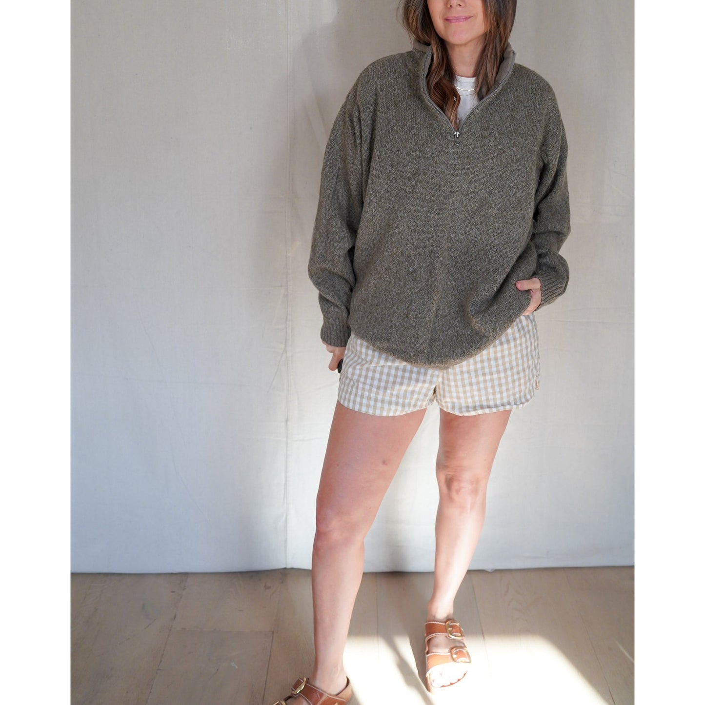 Woolrich Wool Blend Quarter Zip Sweater