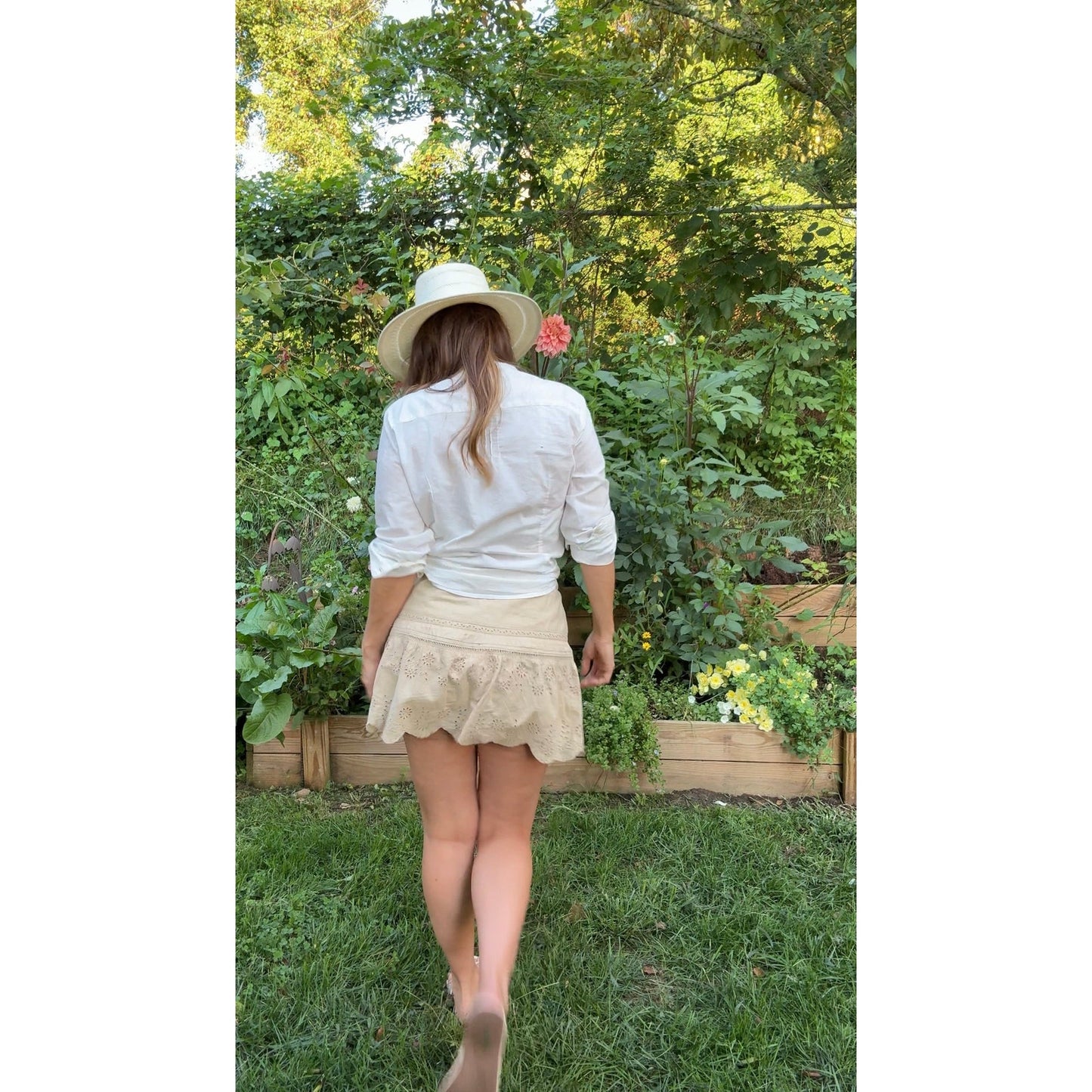 90s Pintuck Embroidered Cotton Blouse