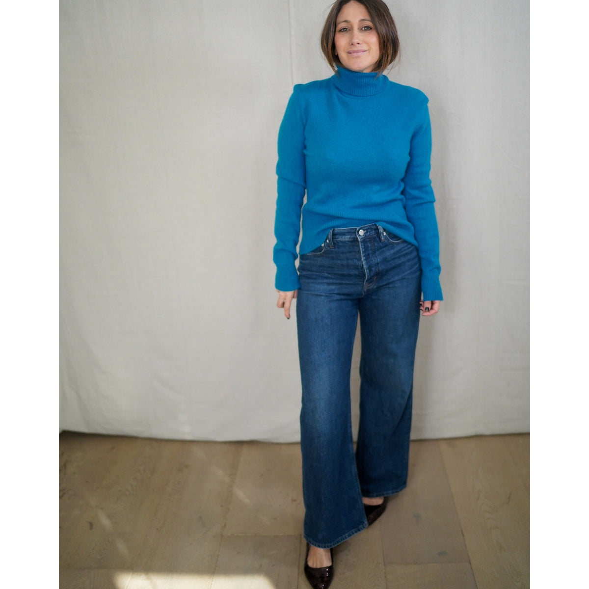 Covington Cashmere Turtleneck Teal