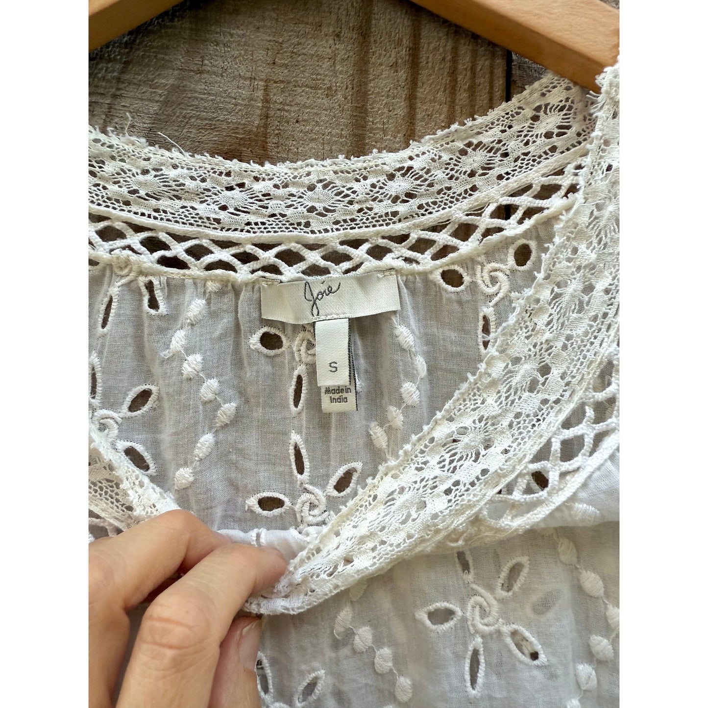 Embroidered Eyelet Lace Top – Joie