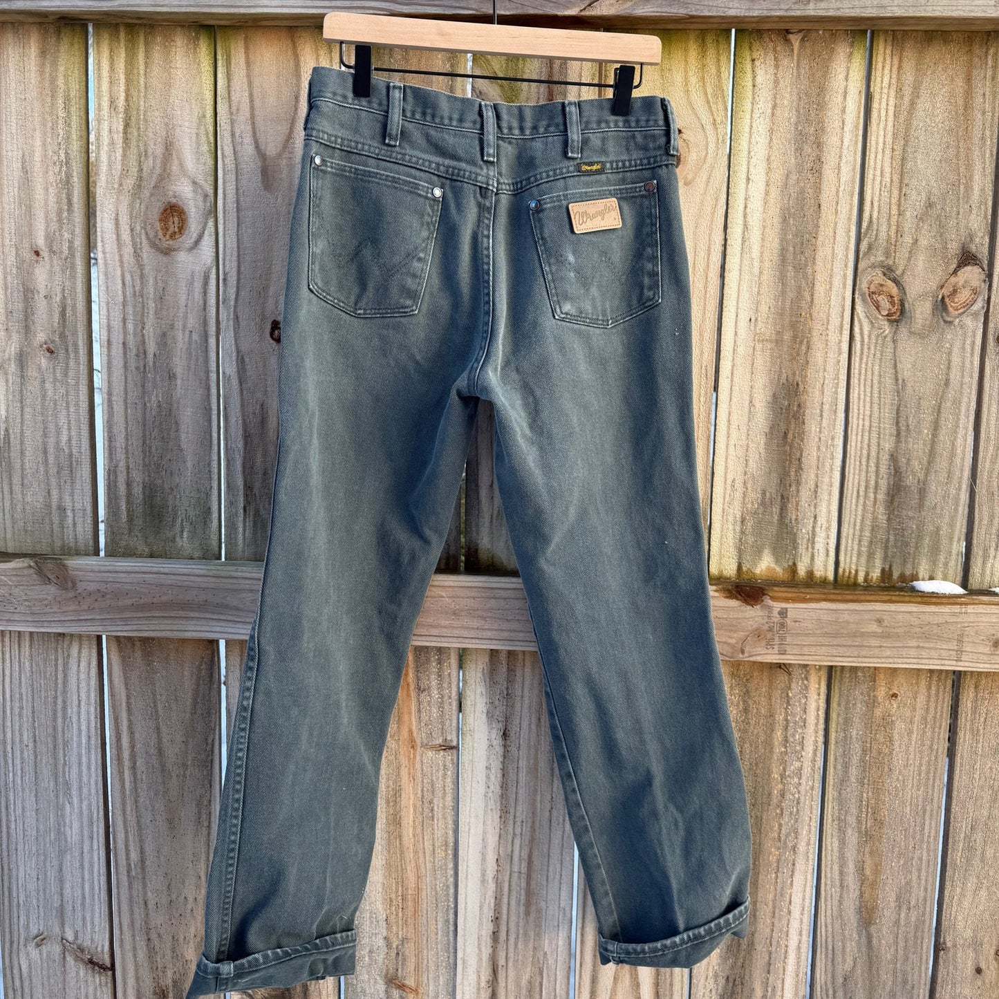 Wrangler Workwear Denim Slate Blue Canvas