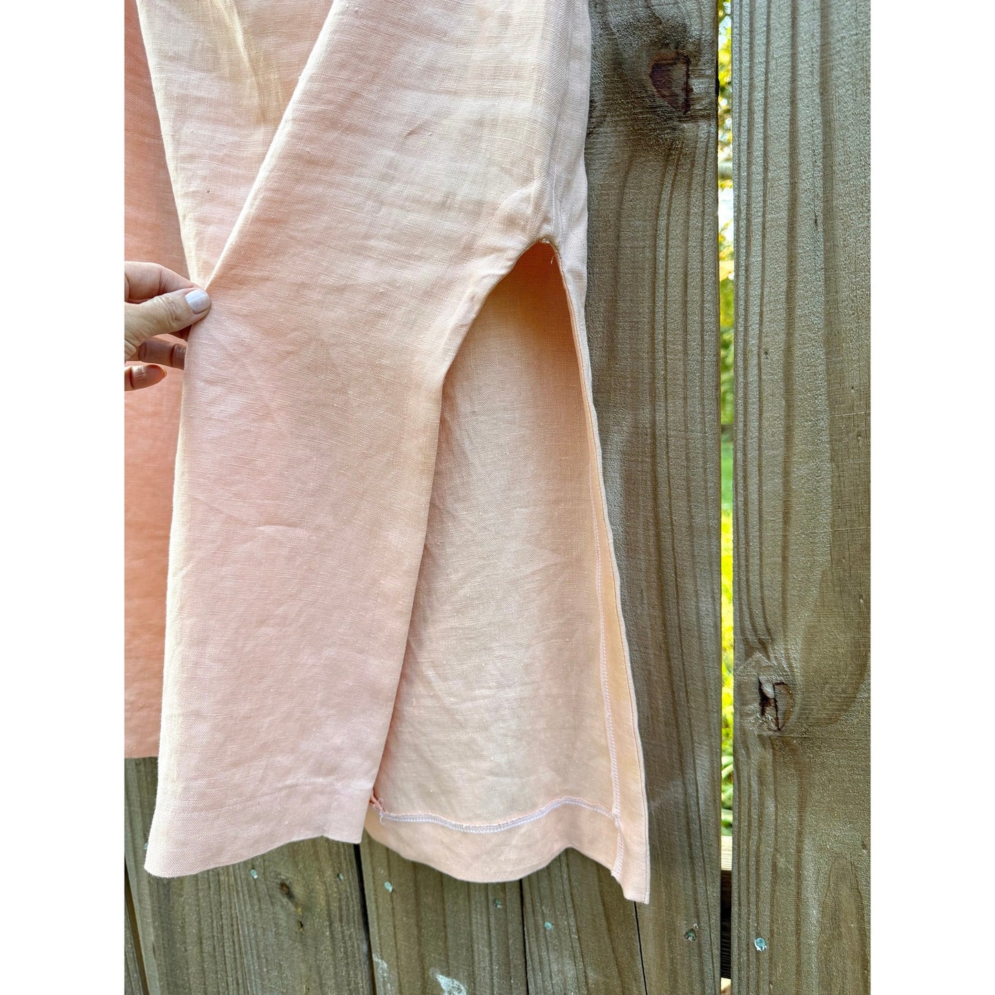 Sunday Honey Original Design — Linen High-Slit Skirt