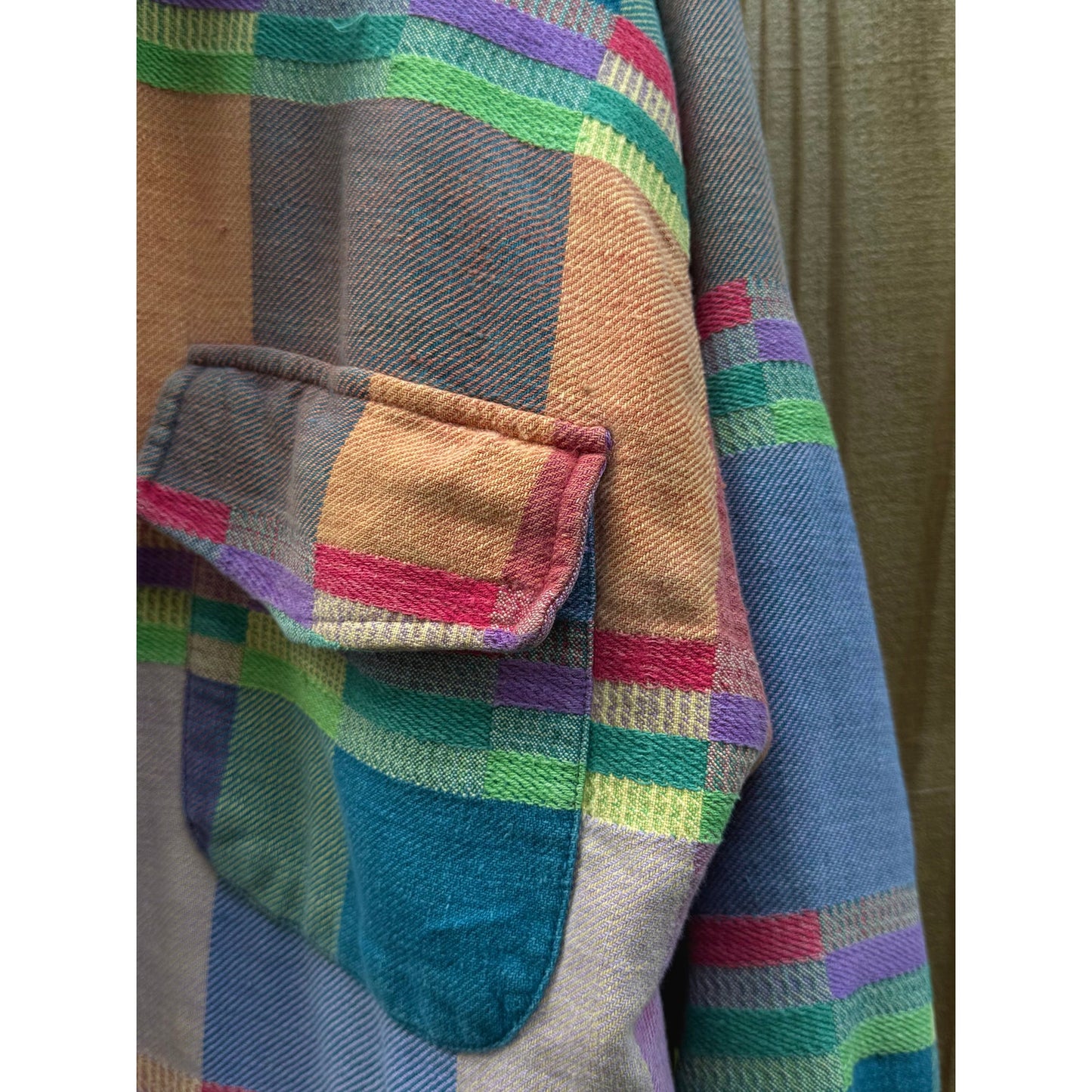 Vintage Angelina Plaid Cotton Jacket 90s Anthropologie