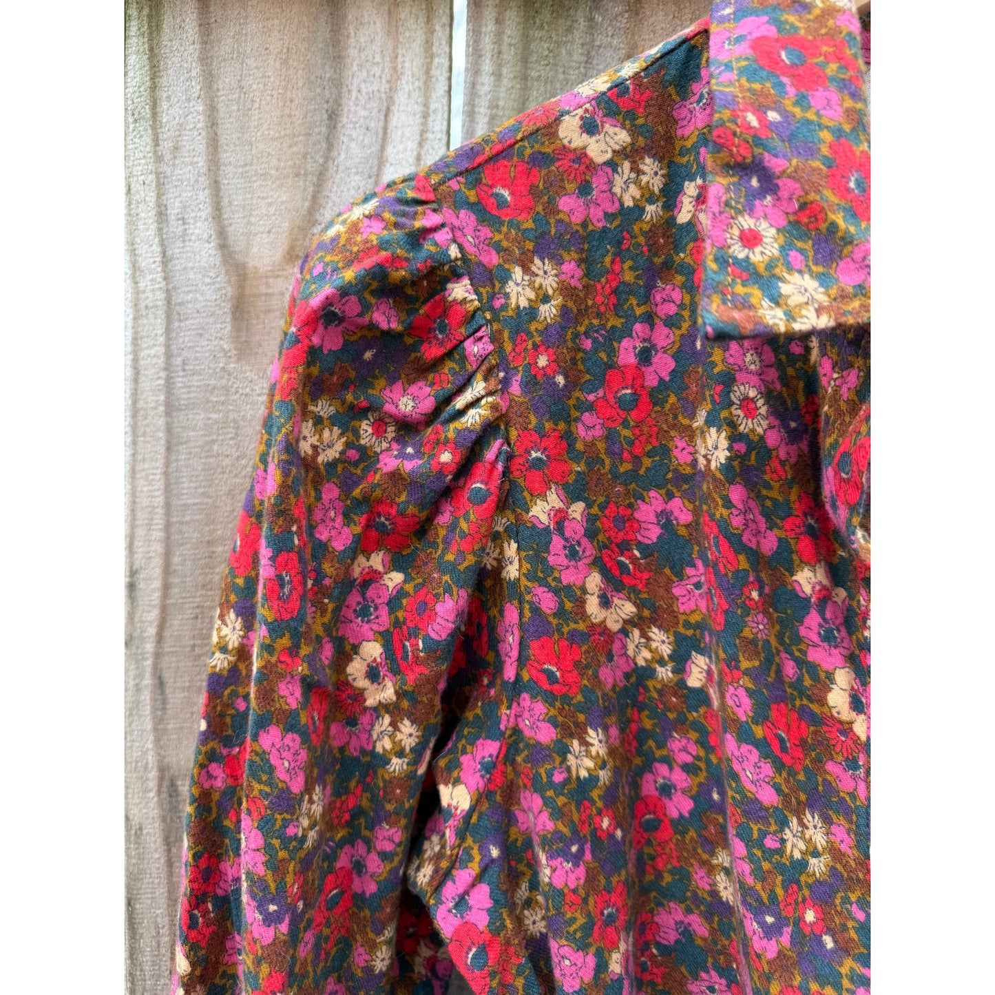 Floral Shirt Dress (FRNCH Paris), Size M
