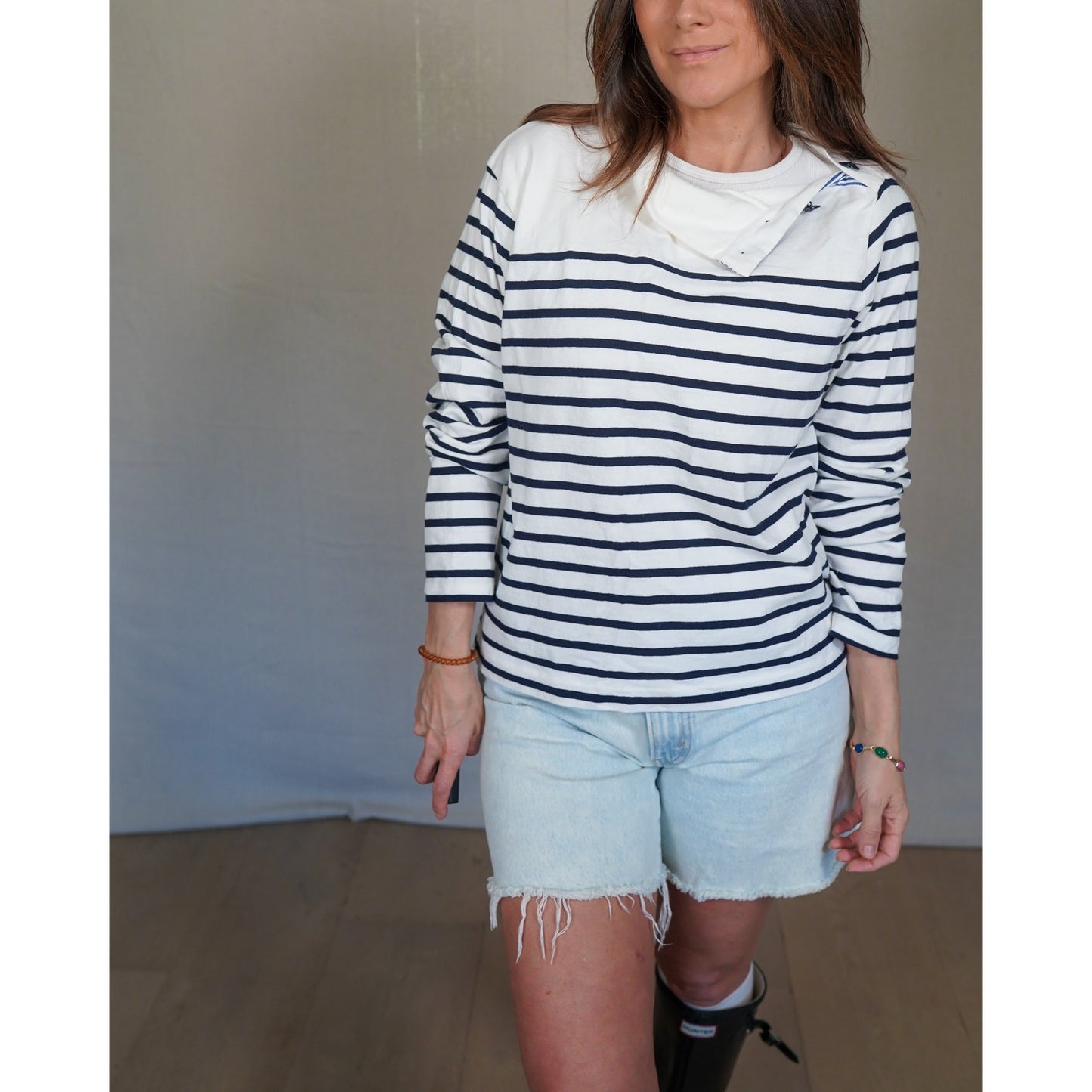 J.Crew Striped Cotton Top
