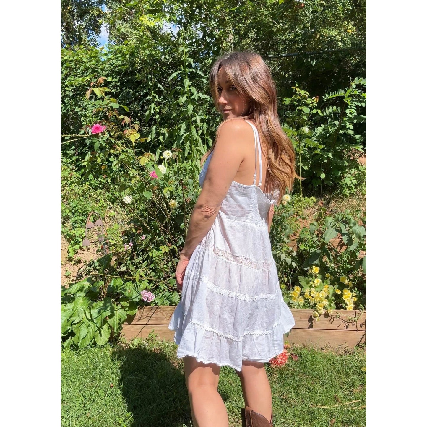 White Eyelet Sundress — Coastal Cowboy / 2000s Y2K