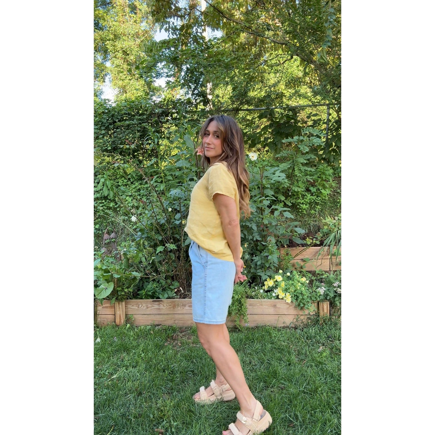 Golden Hour Linen Top