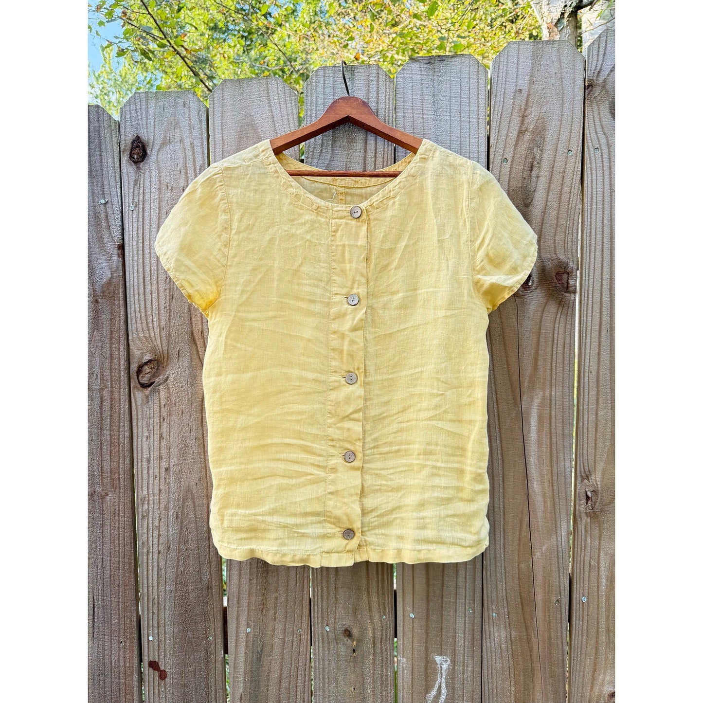 Golden Hour Linen Top