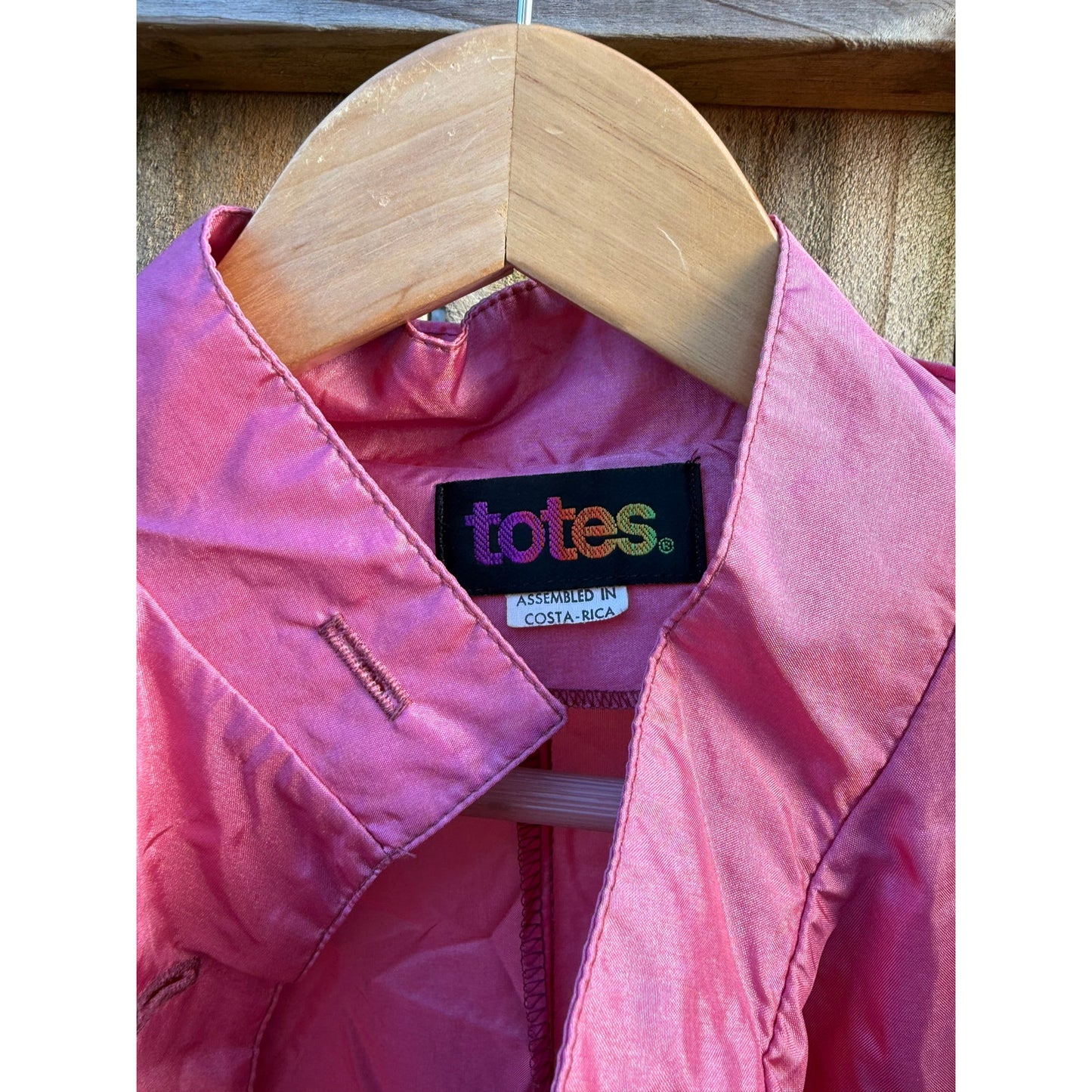 Vintage Bubblegum Pink Totés Raincoat Trench Y2K