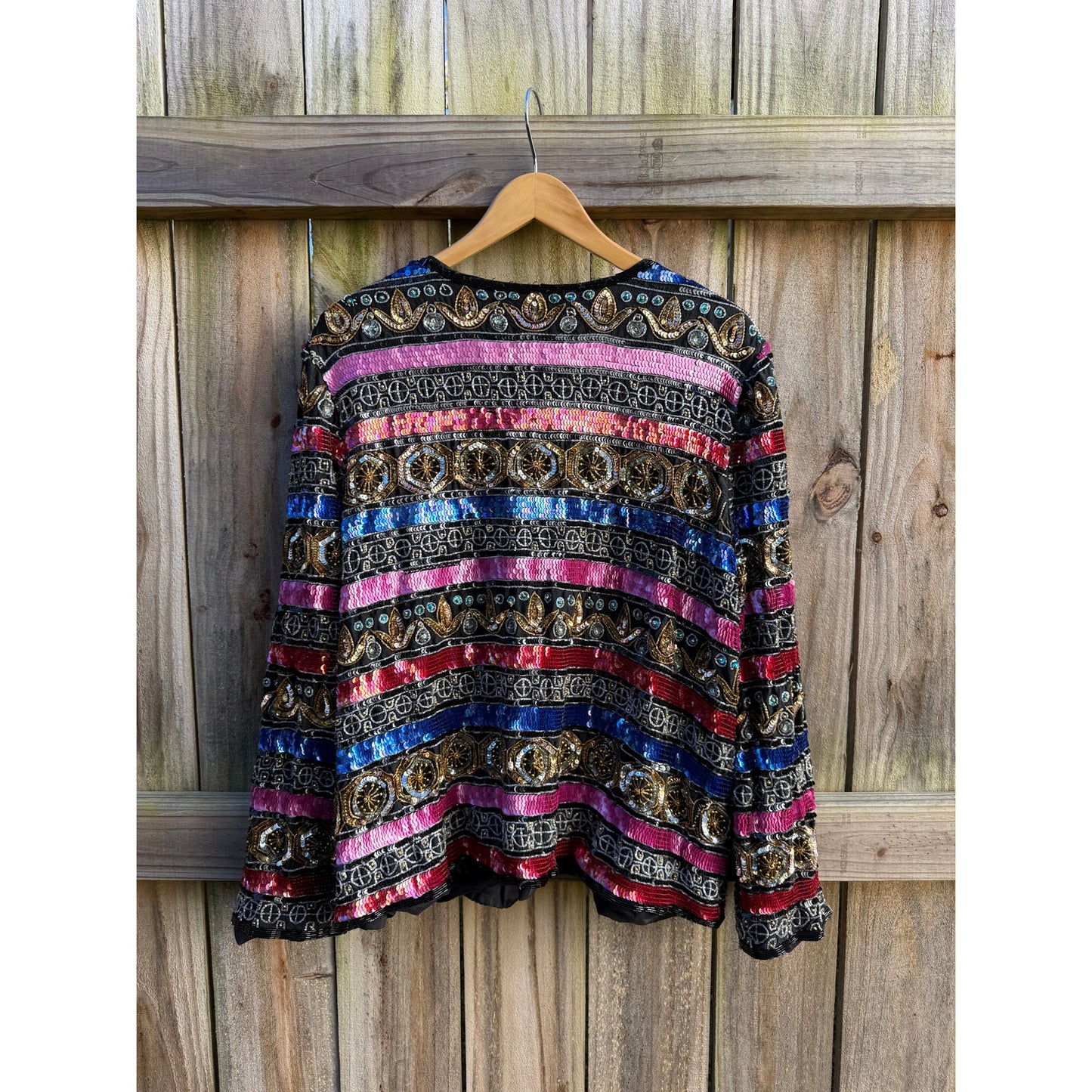 Vintage Silk Beaded Couture Jacket (80s/90s Runway Energy)